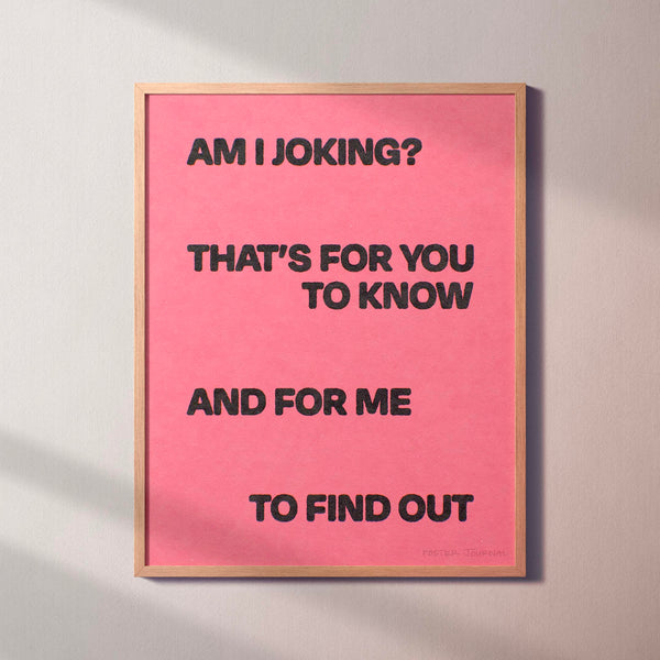 JOKING PRINT