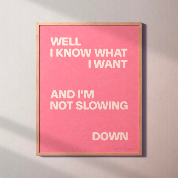 SLOWING PRINT