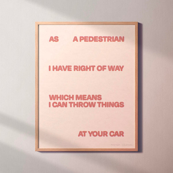 PEDESTRIAN PRINT