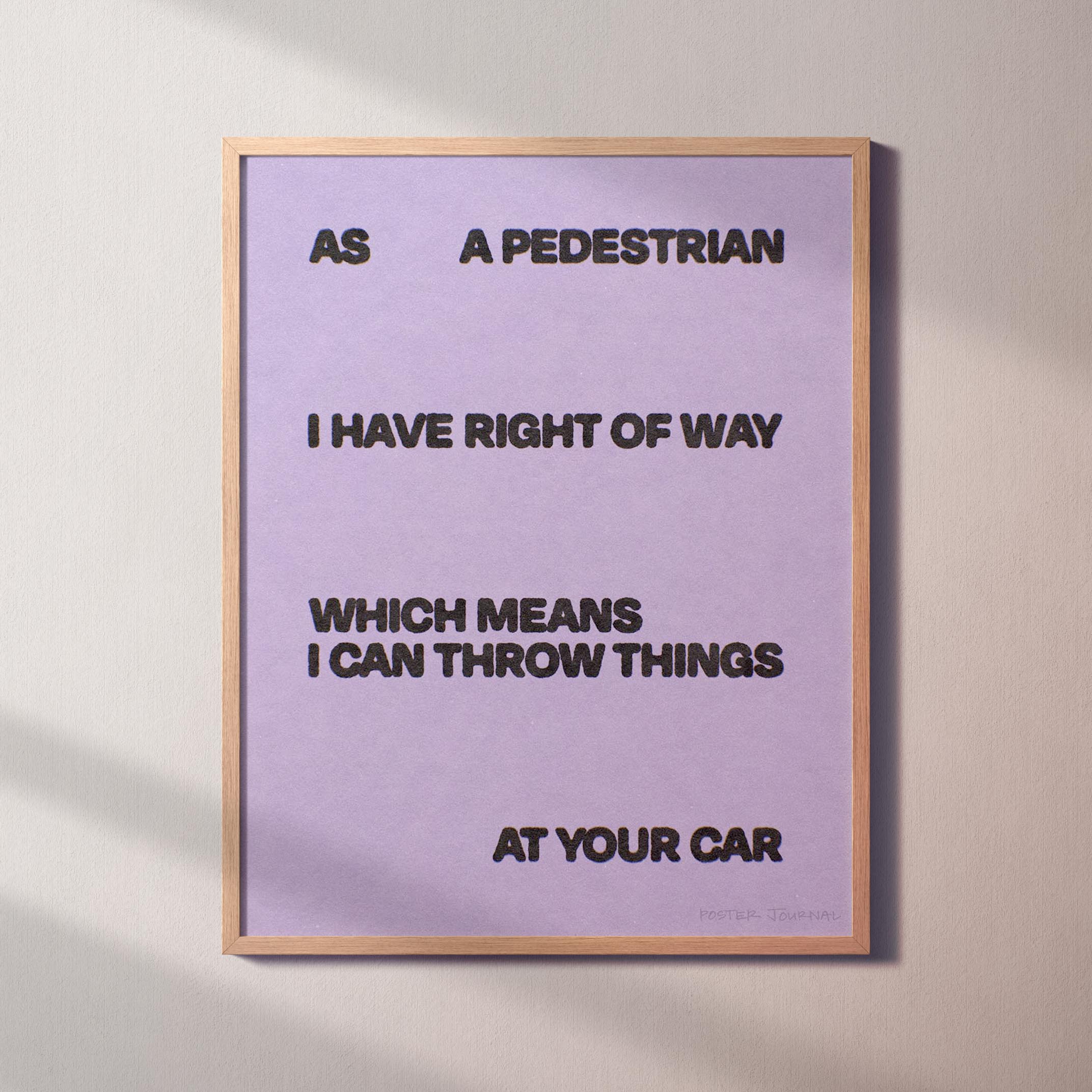 PEDESTRIAN PRINT