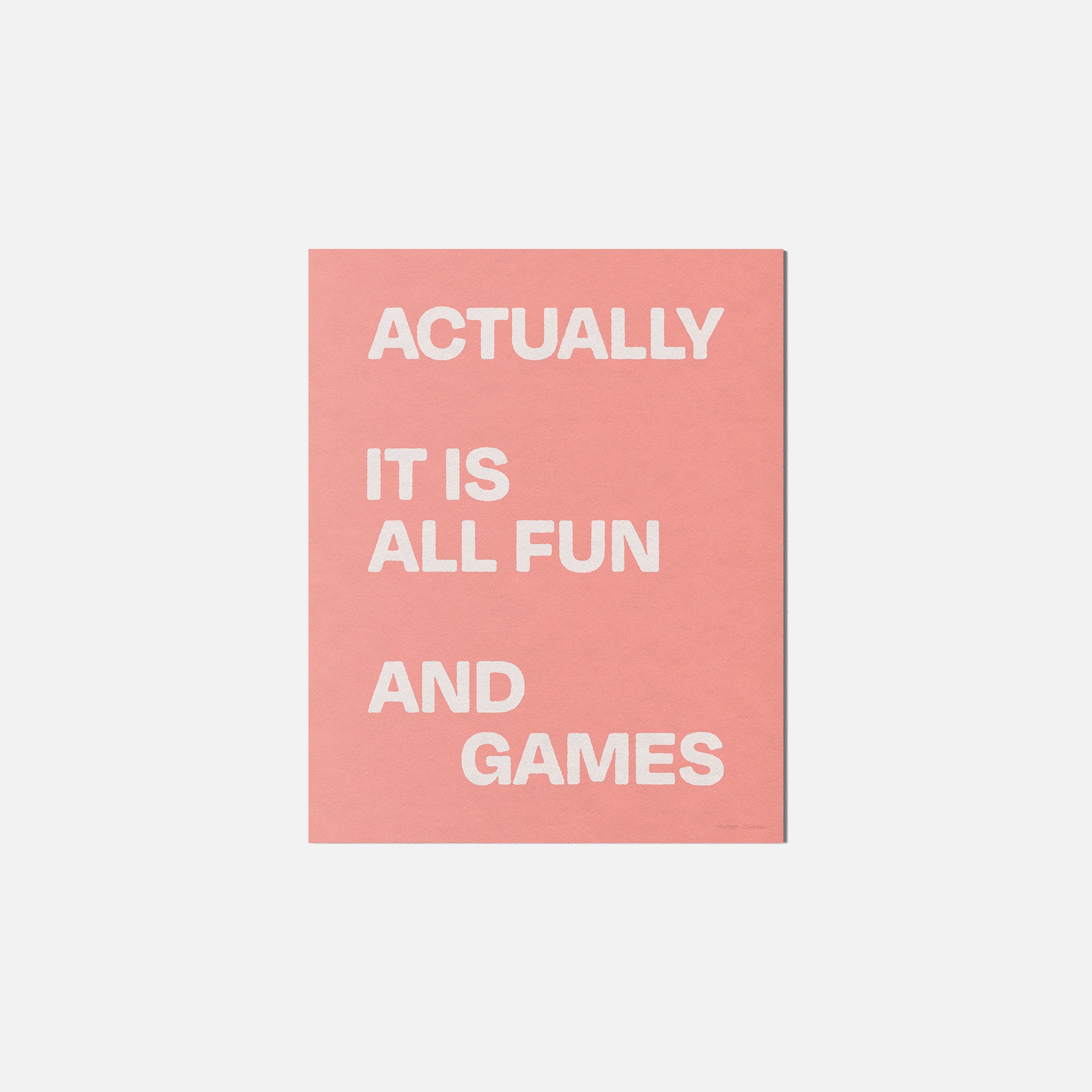 ACTUALLY PRINT