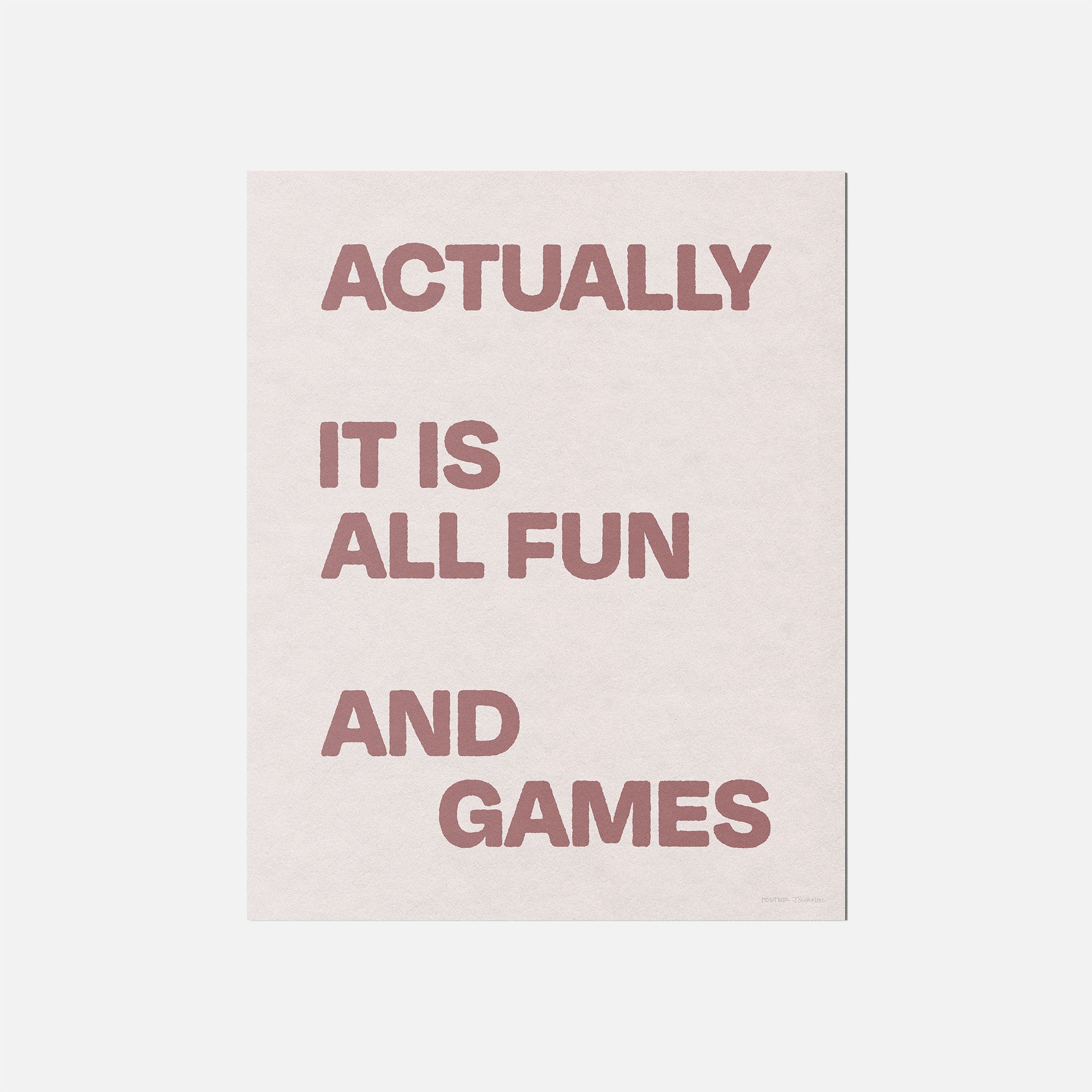 ACTUALLY PRINT