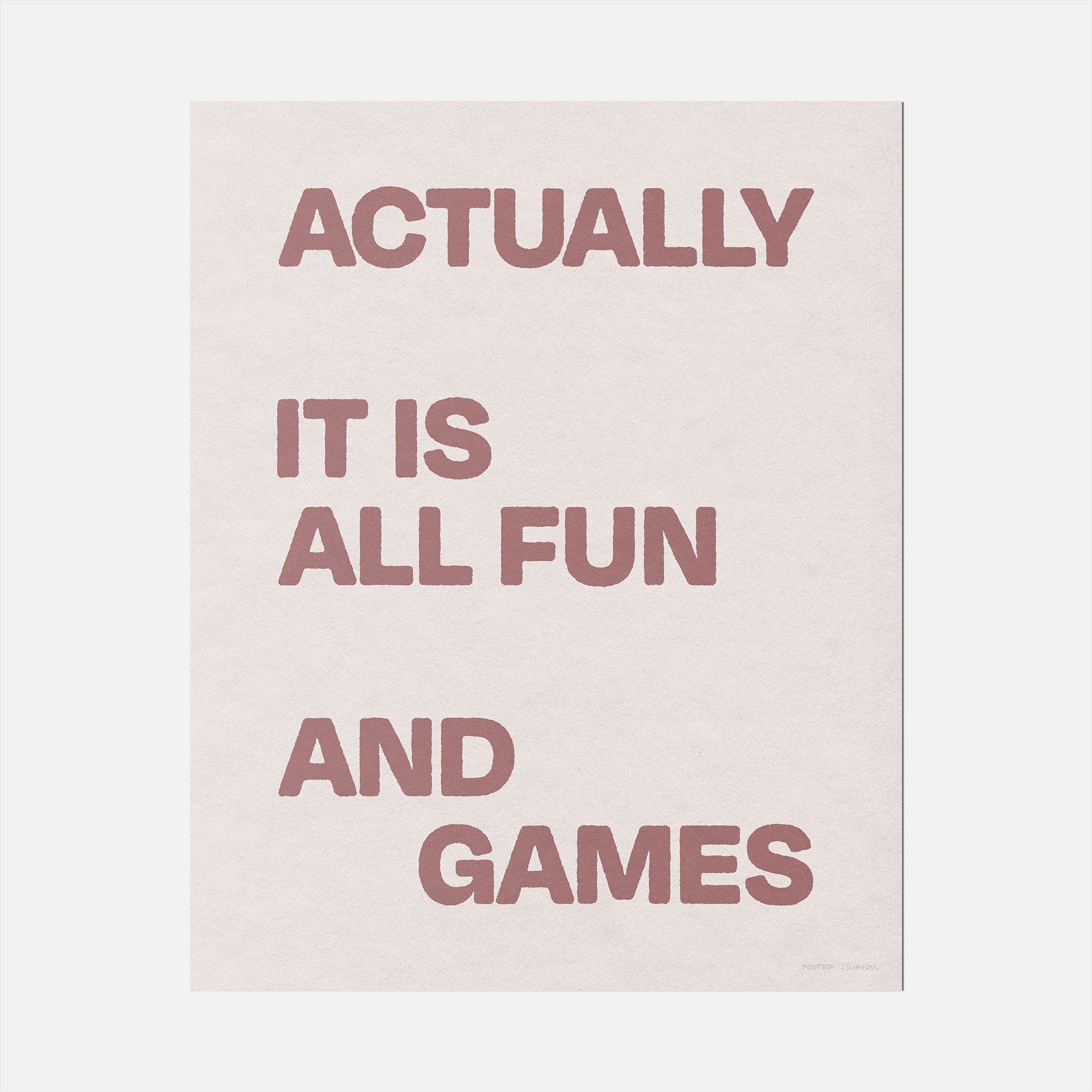 ACTUALLY PRINT