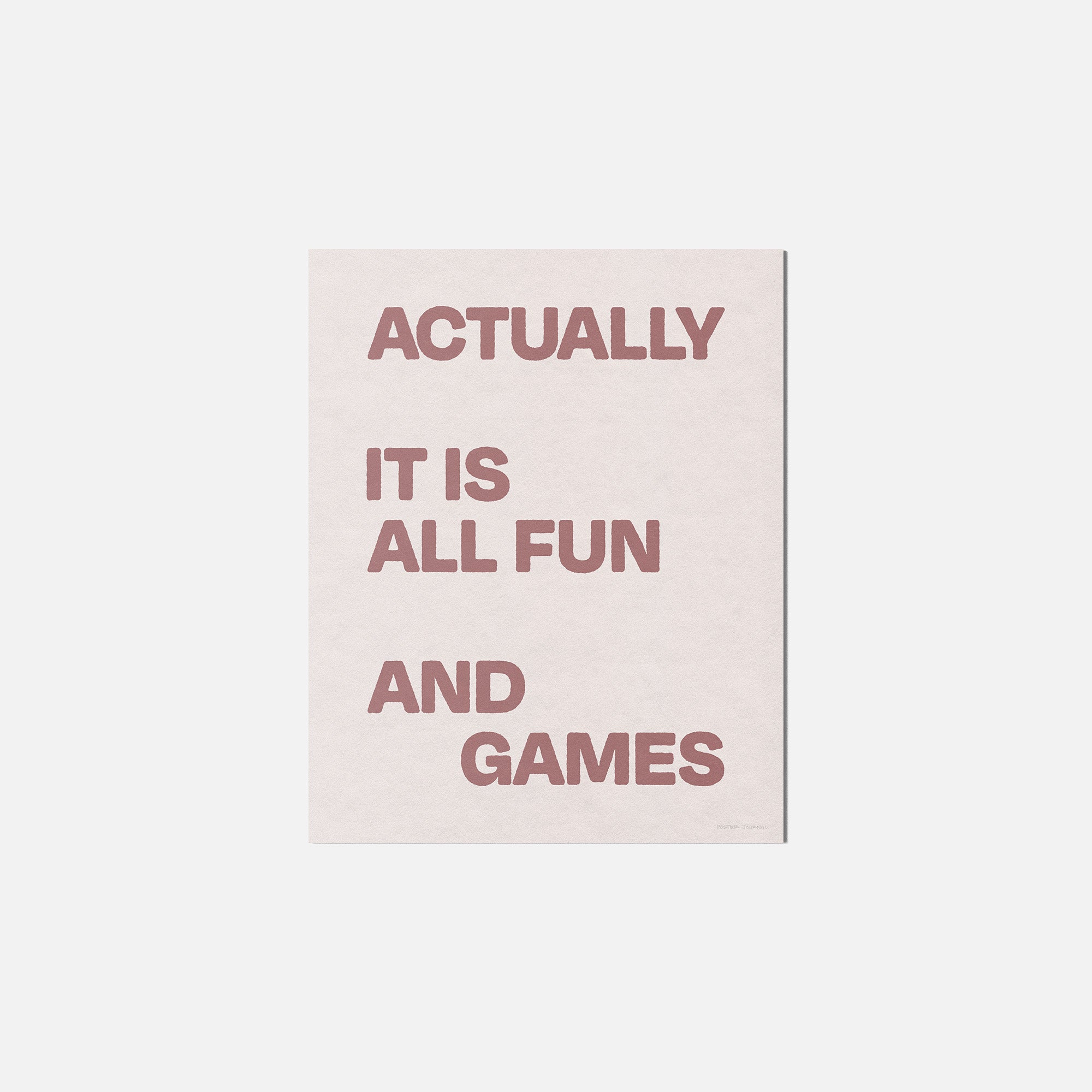 ACTUALLY PRINT