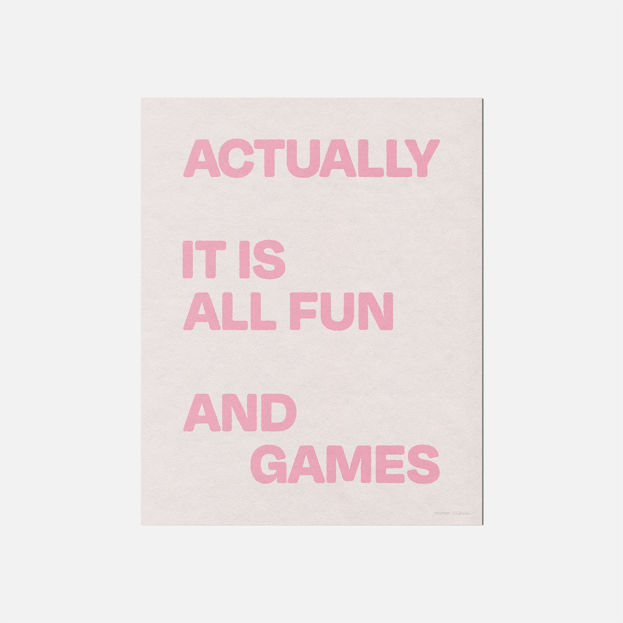 ACTUALLY PRINT