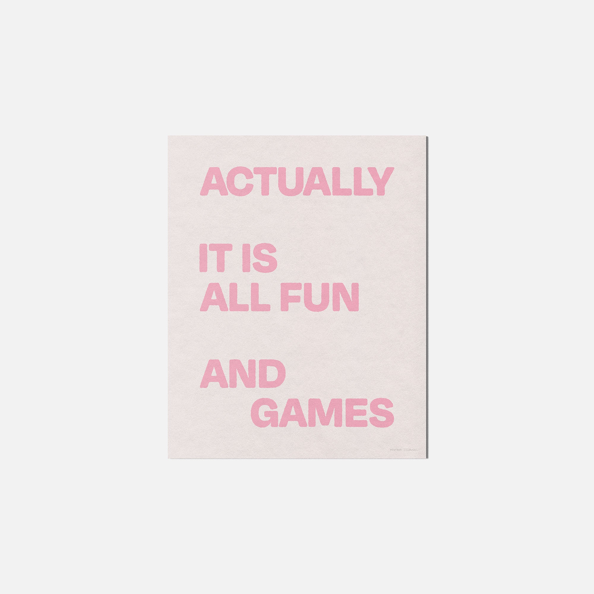 ACTUALLY PRINT
