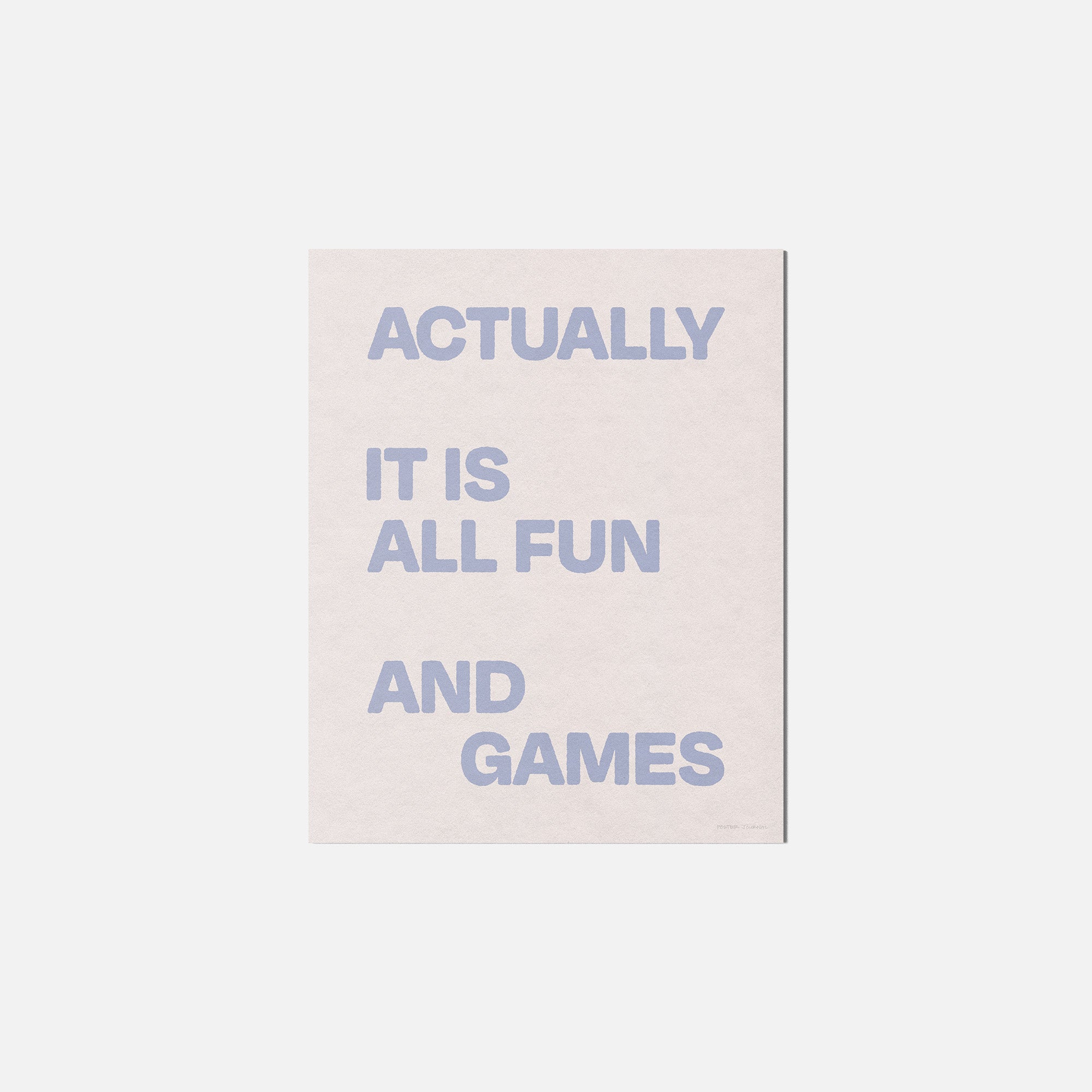 ACTUALLY PRINT