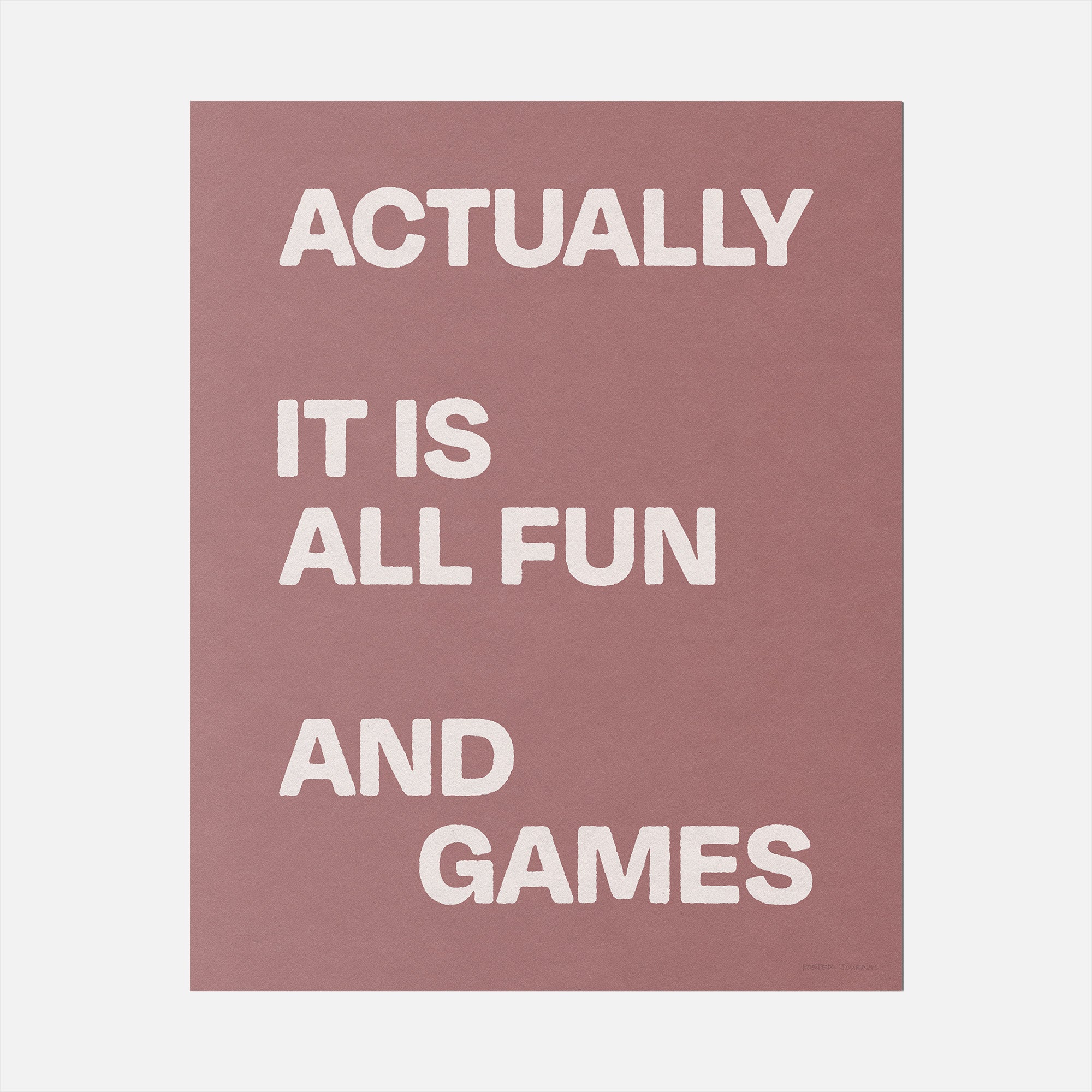 ACTUALLY PRINT