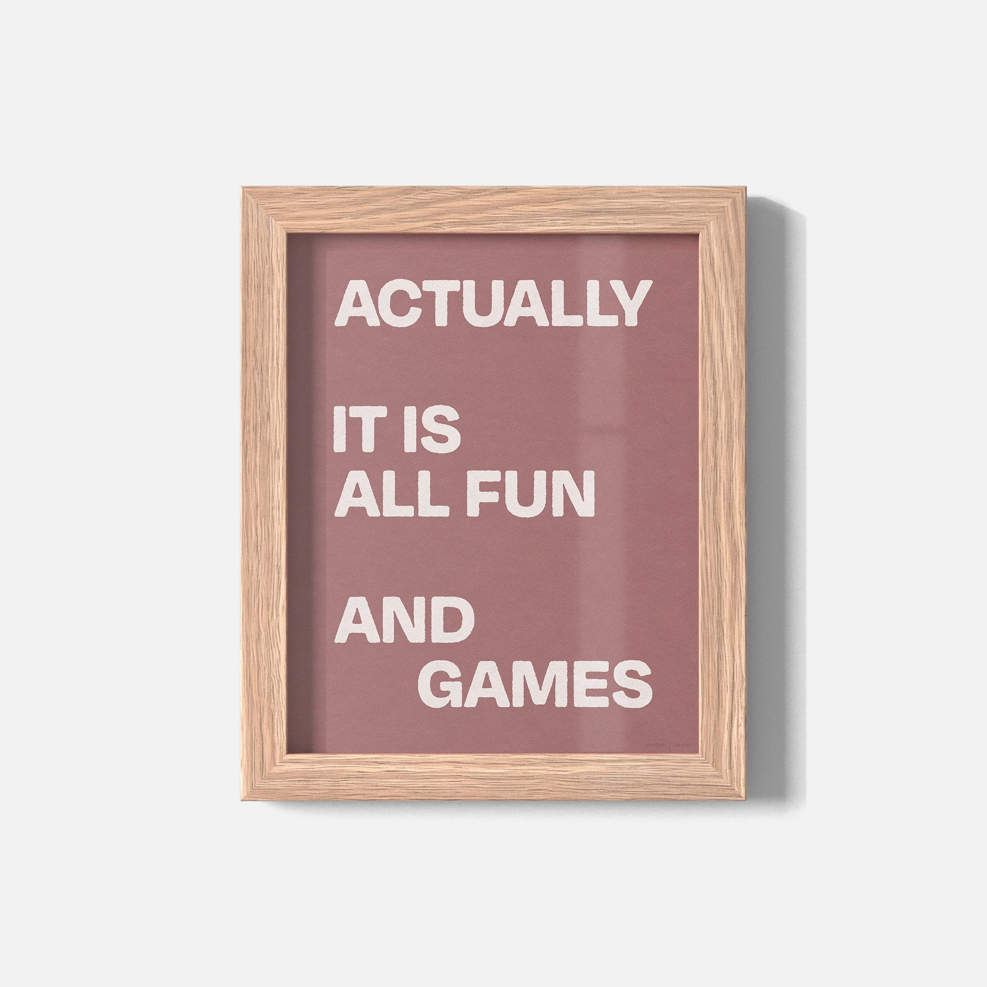 ACTUALLY PRINT