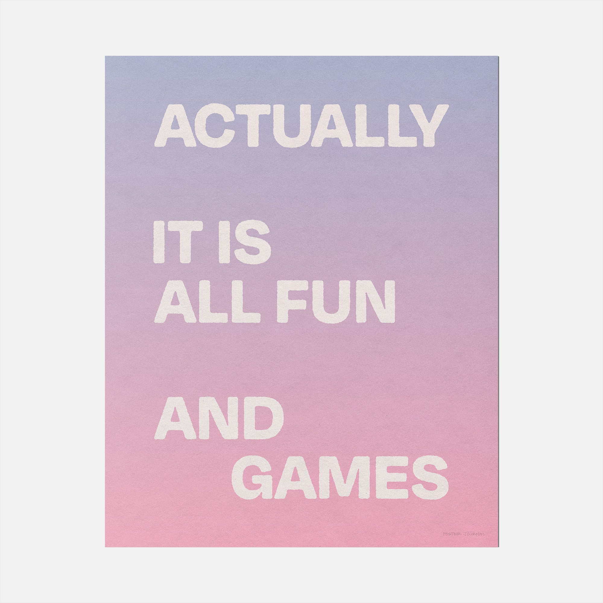 ACTUALLY PRINT