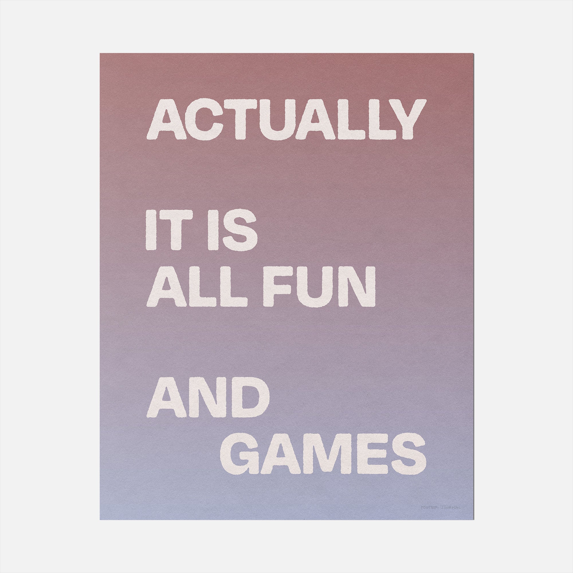 ACTUALLY PRINT