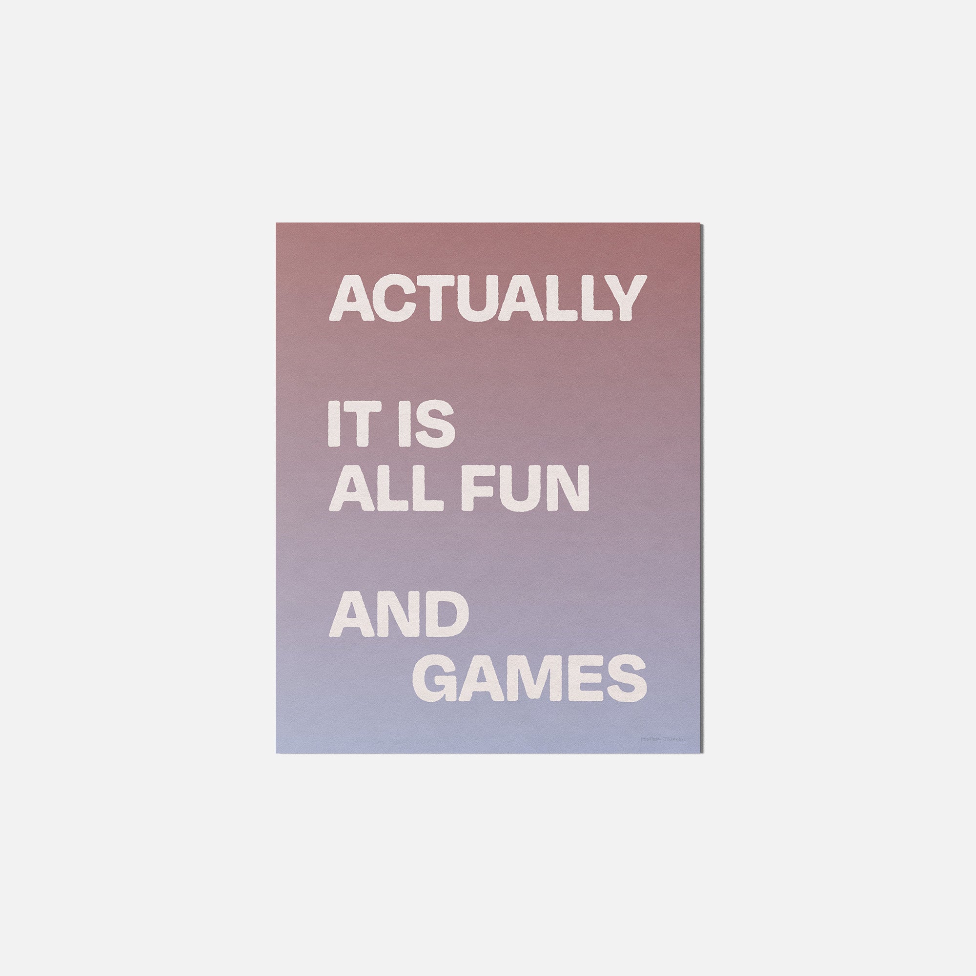 ACTUALLY PRINT