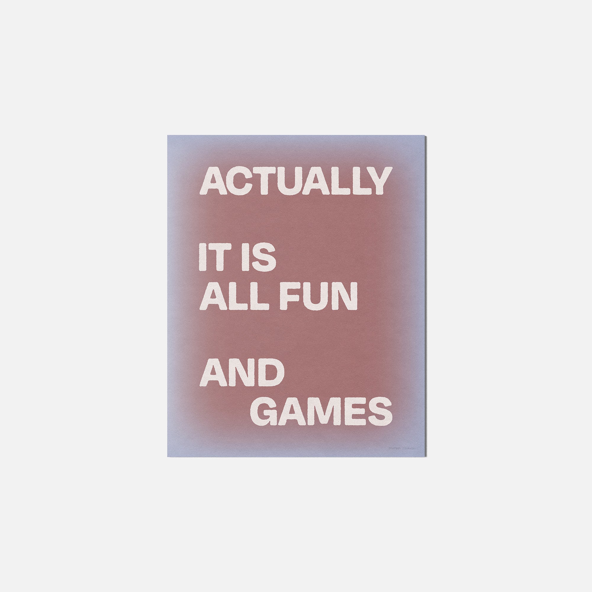 ACTUALLY PRINT