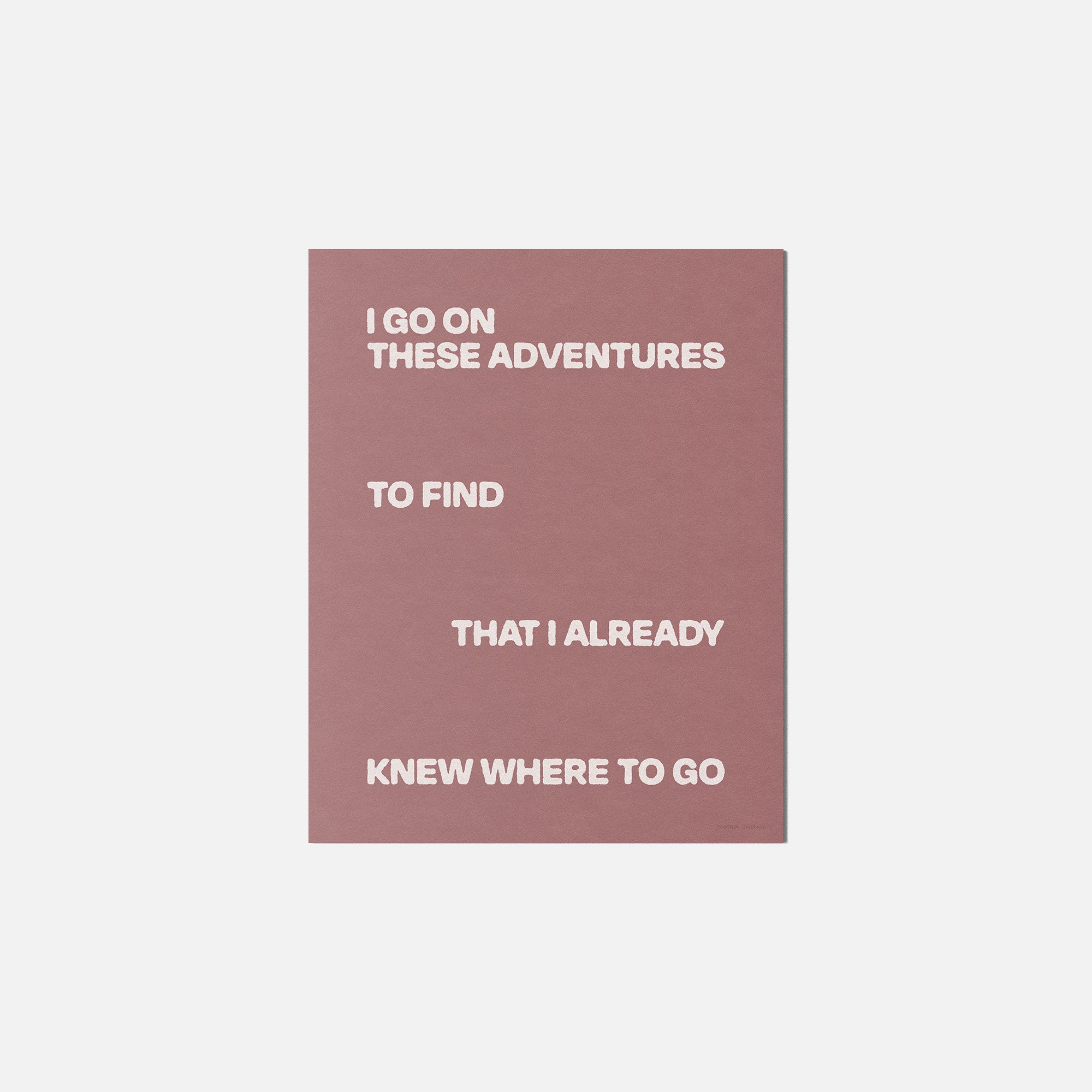 ADVENTURES PRINT