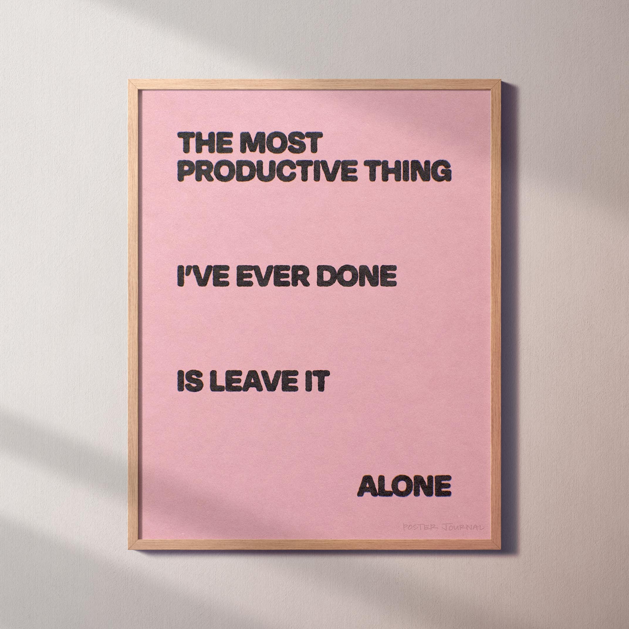 ALONE PRINT