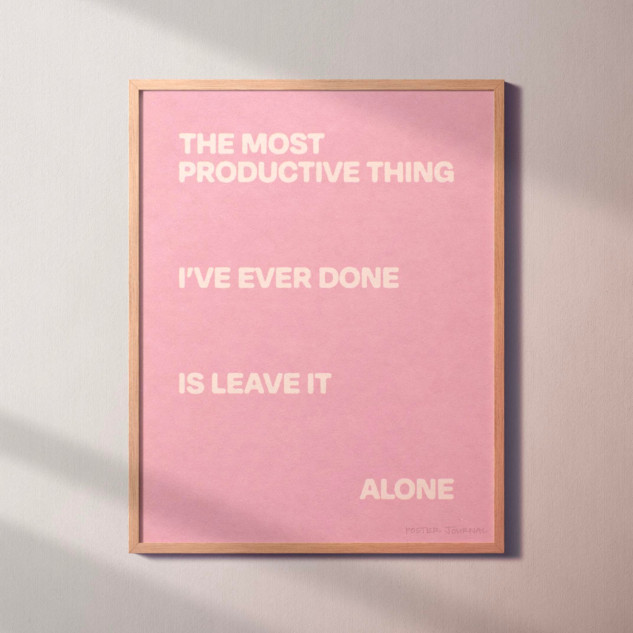ALONE PRINT