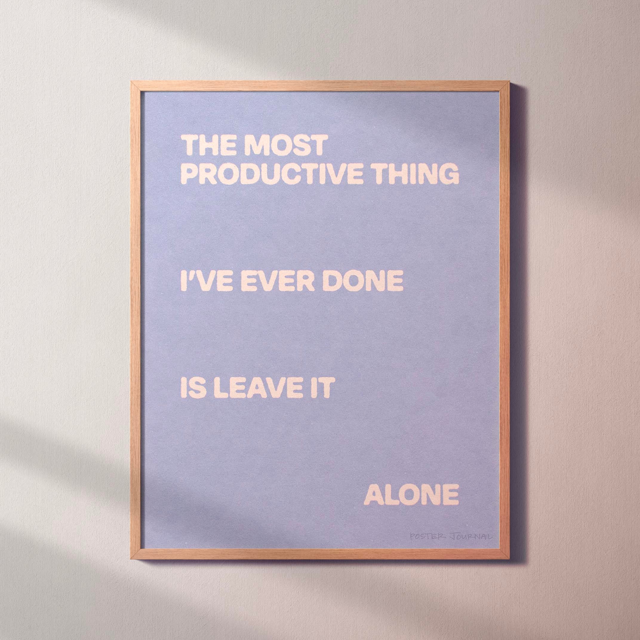 ALONE PRINT