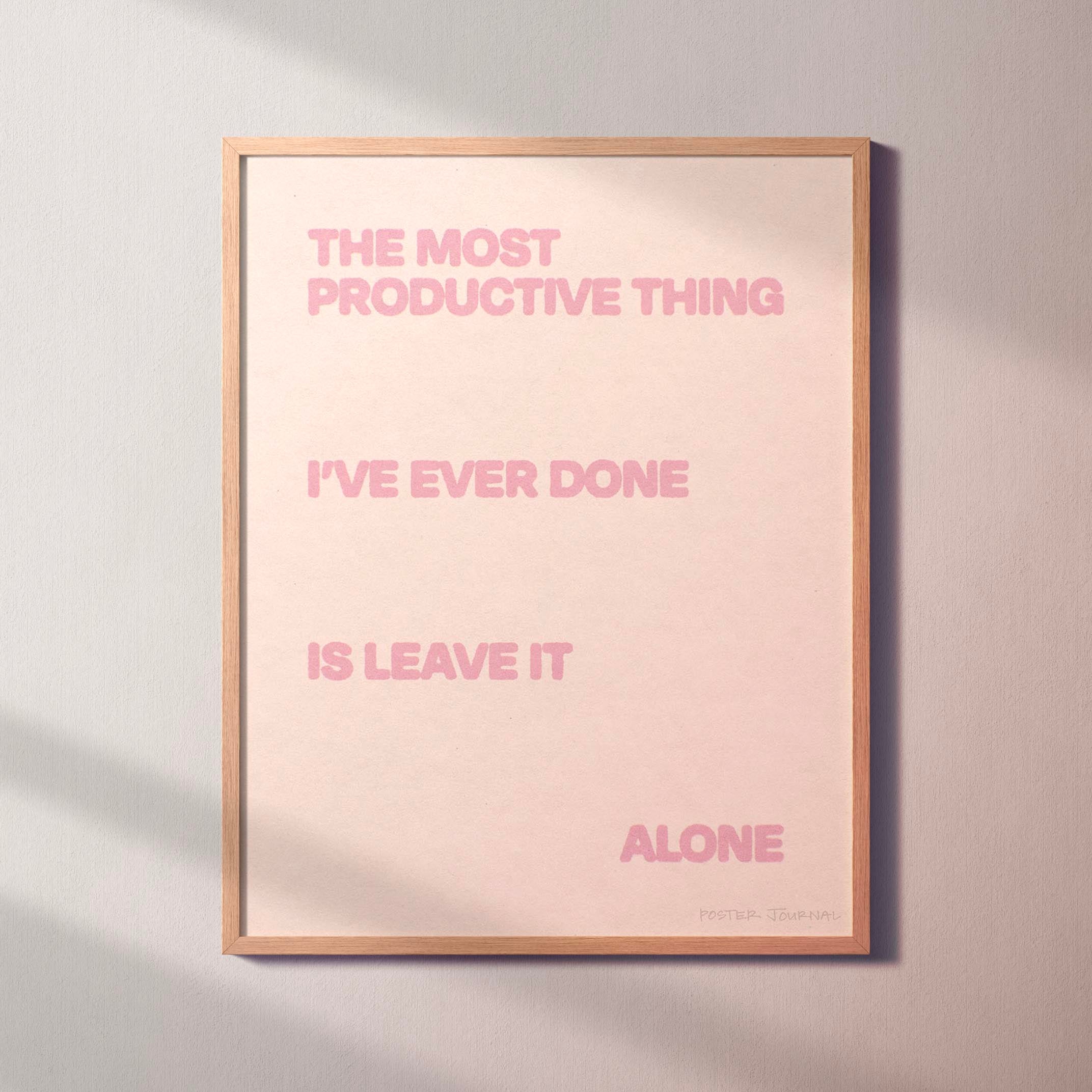 ALONE PRINT