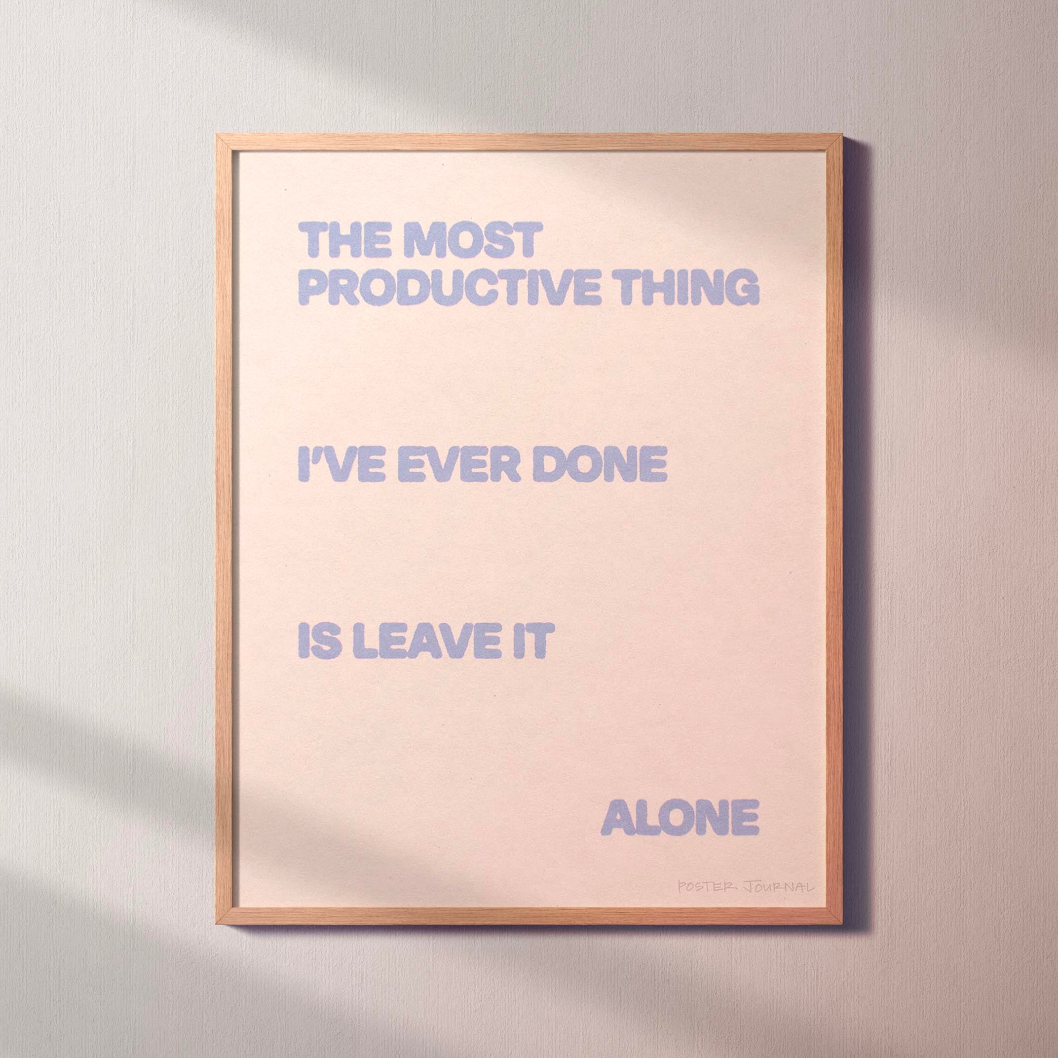 ALONE PRINT