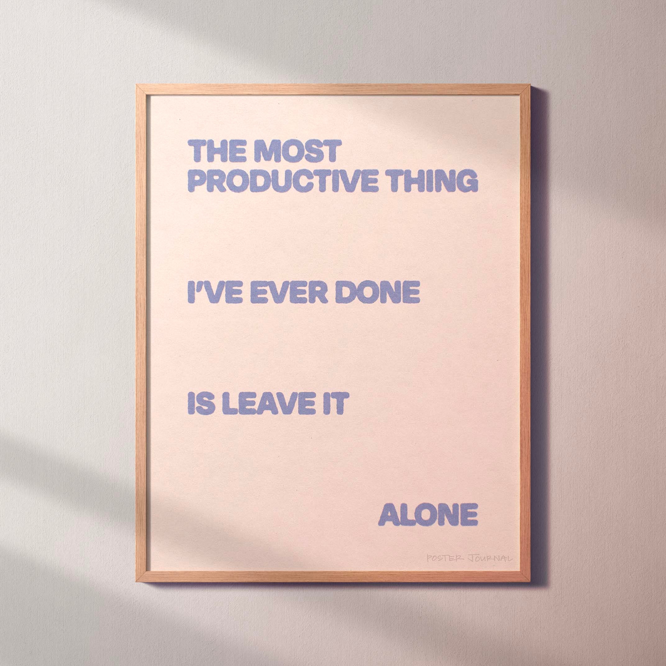 ALONE PRINT