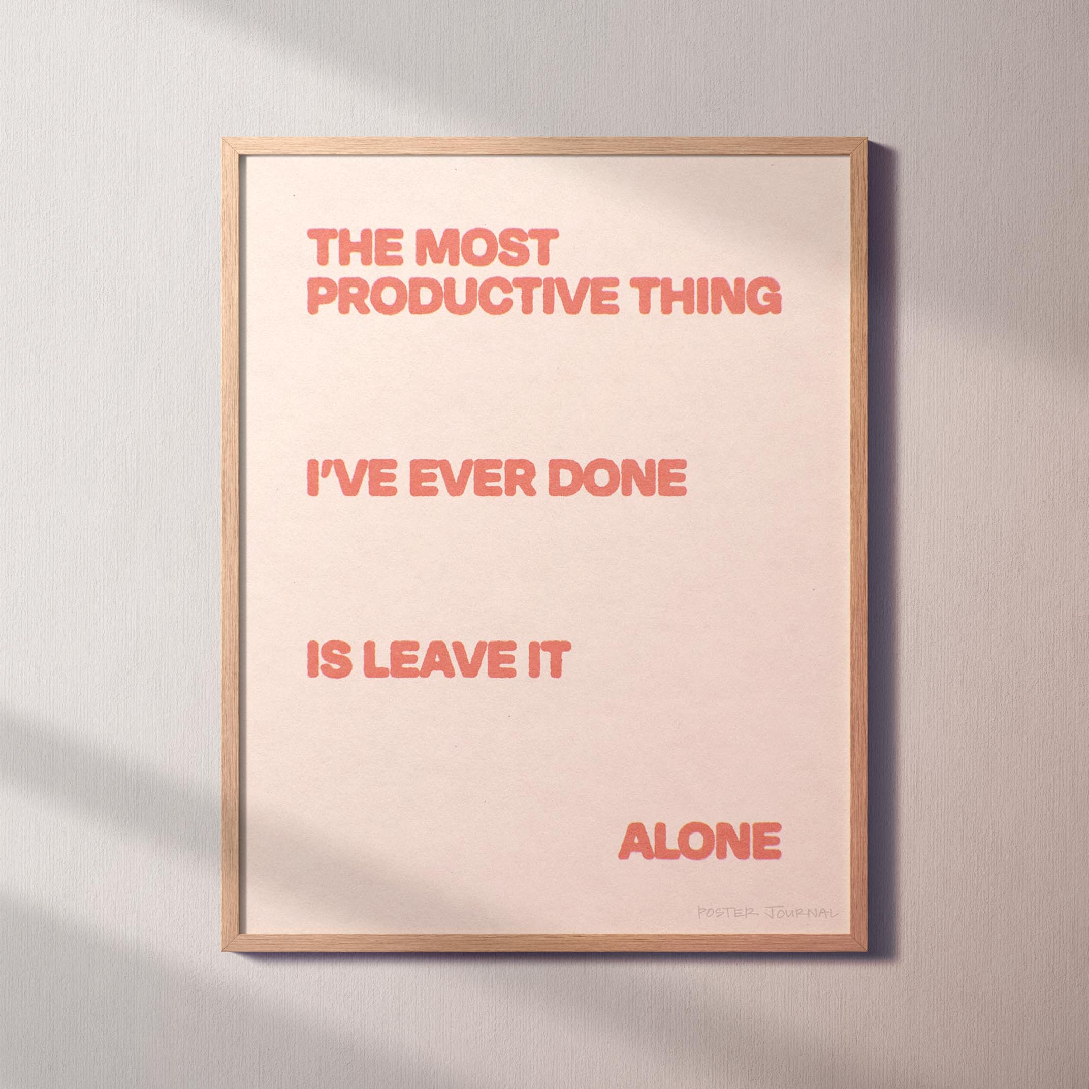 ALONE PRINT