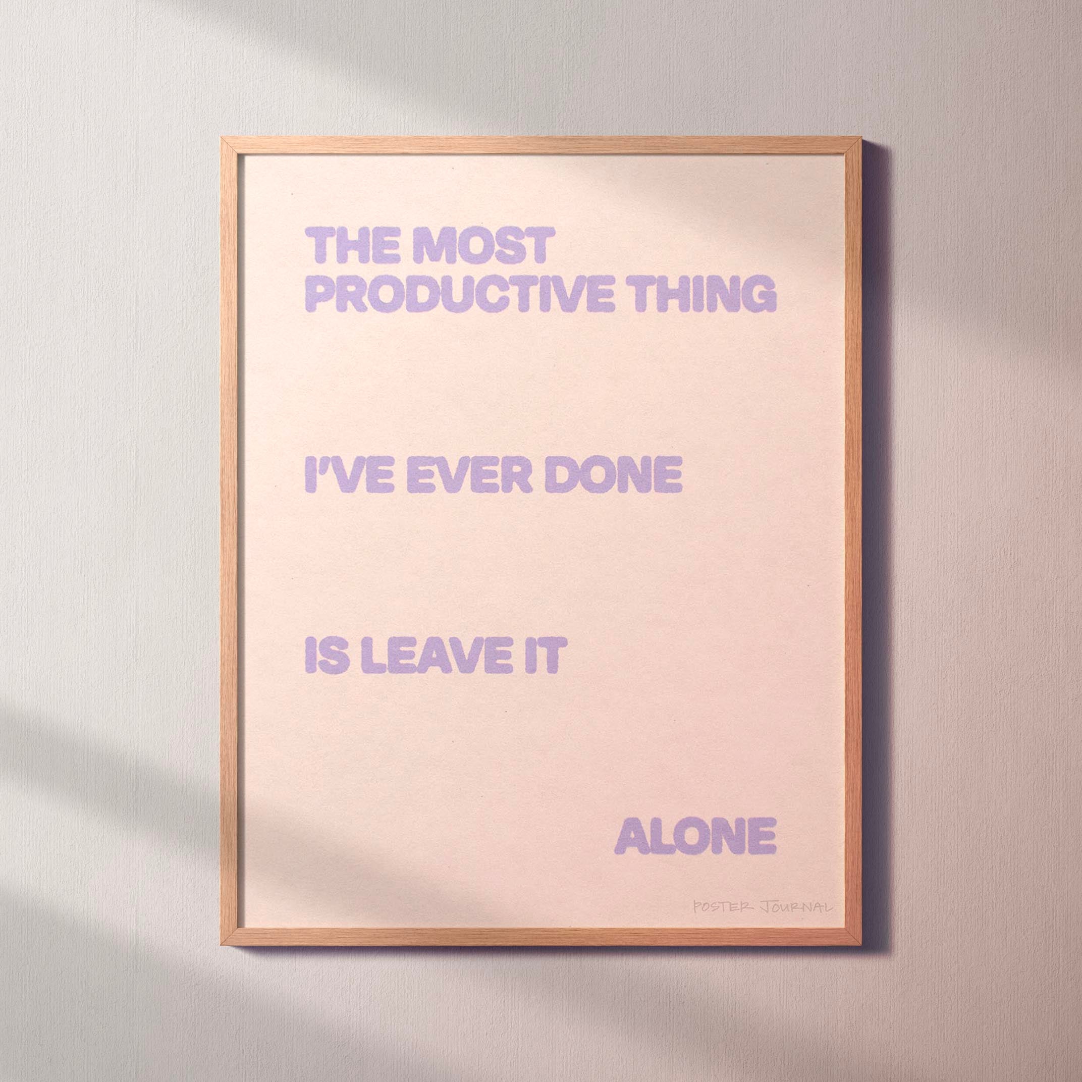 ALONE PRINT