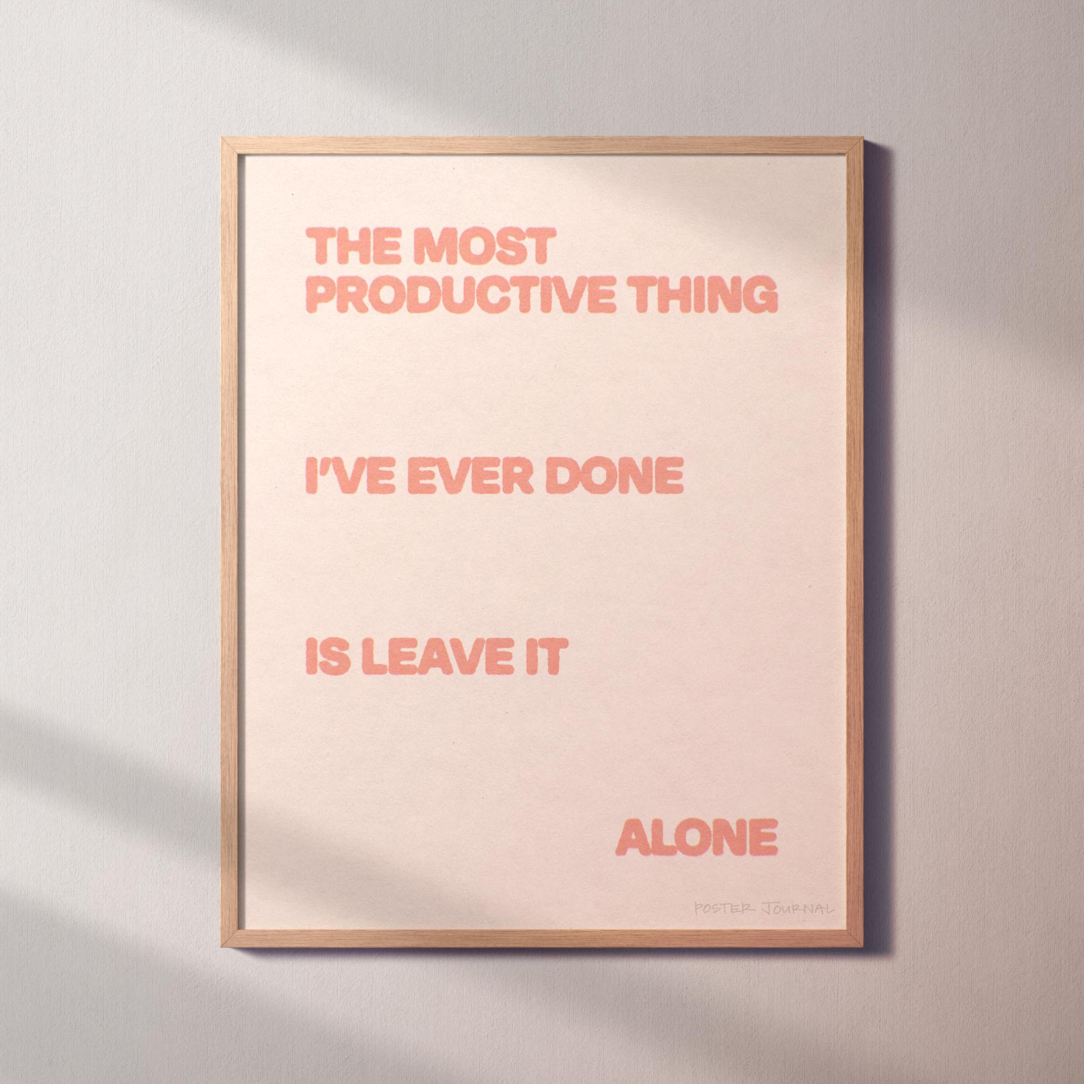 ALONE PRINT