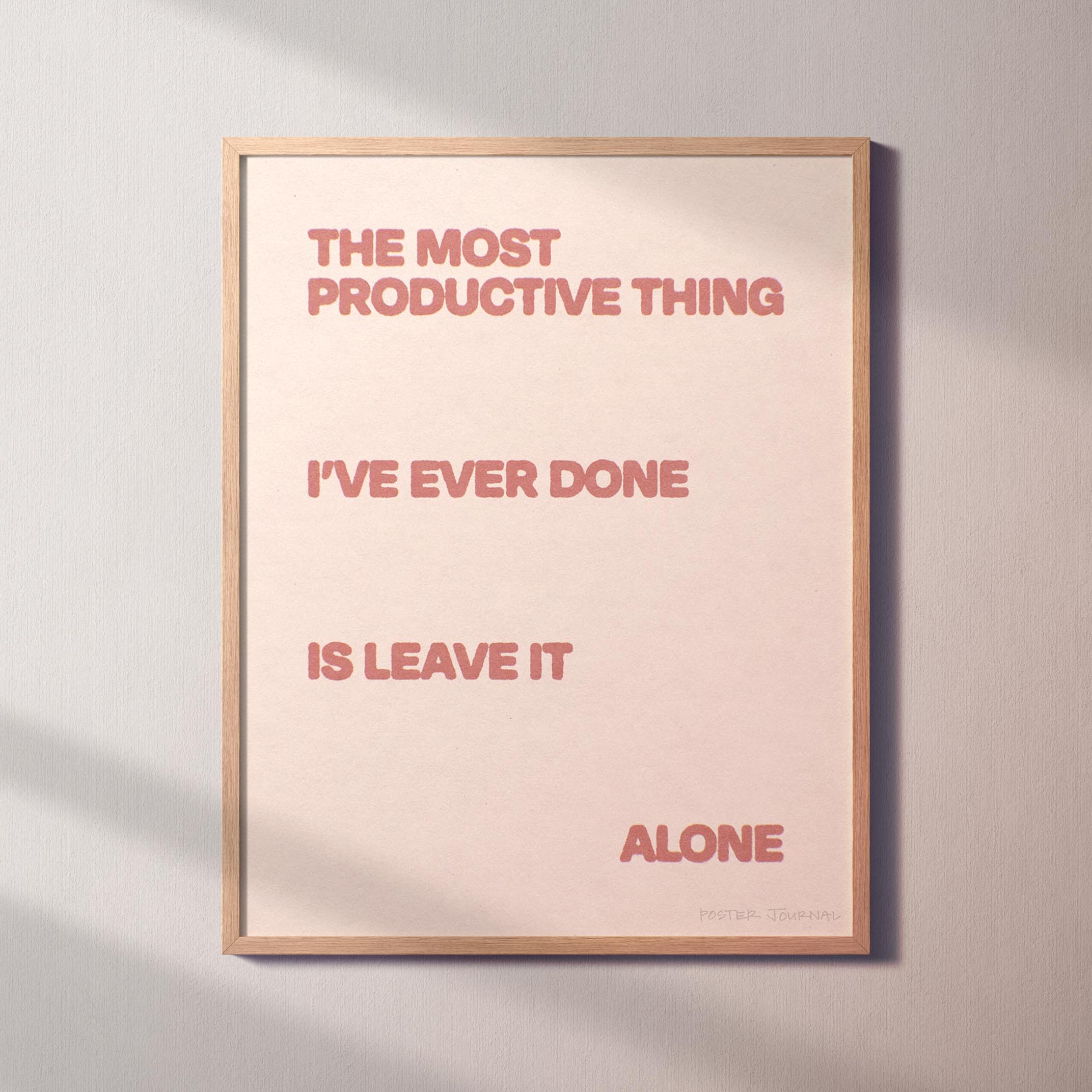 ALONE PRINT