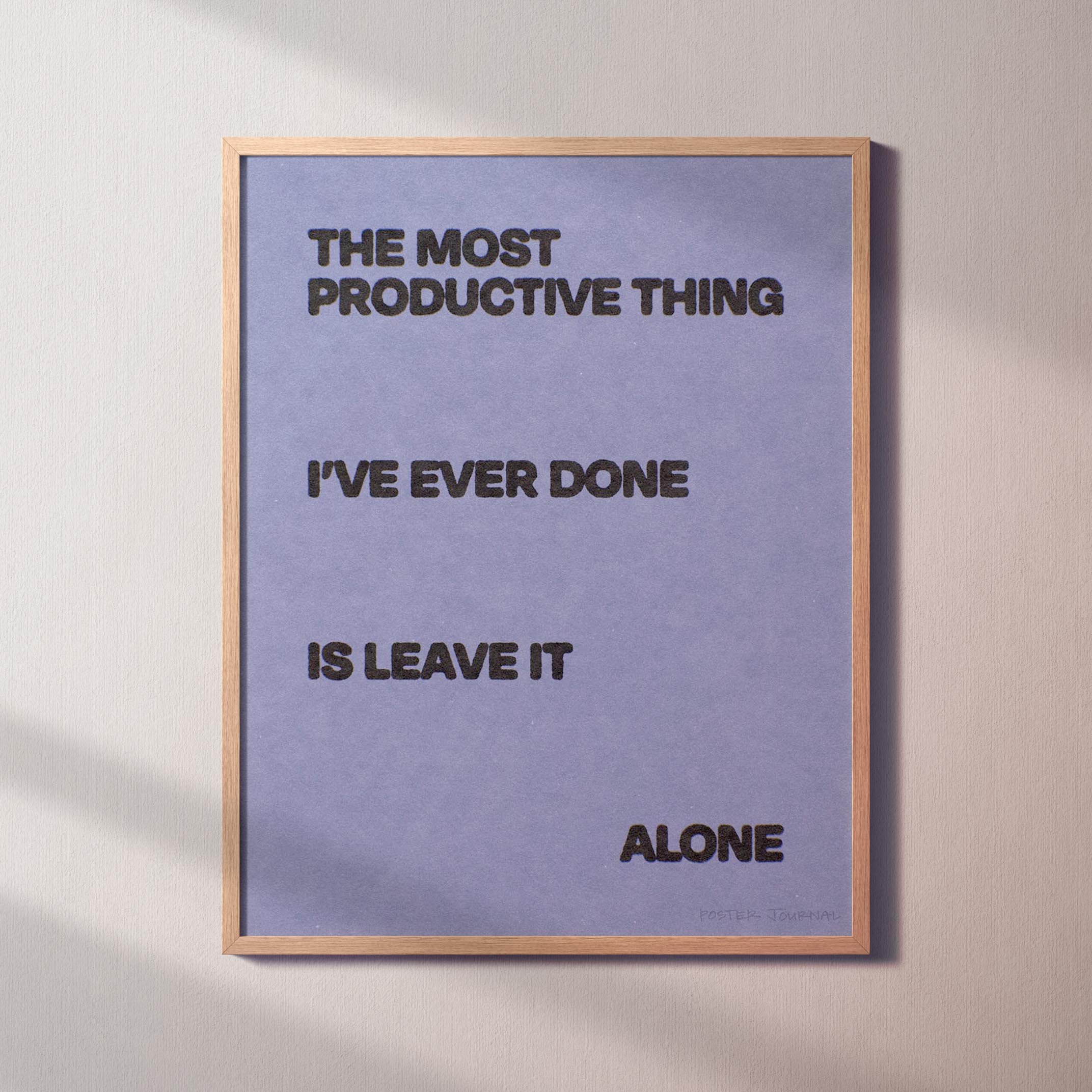 ALONE PRINT