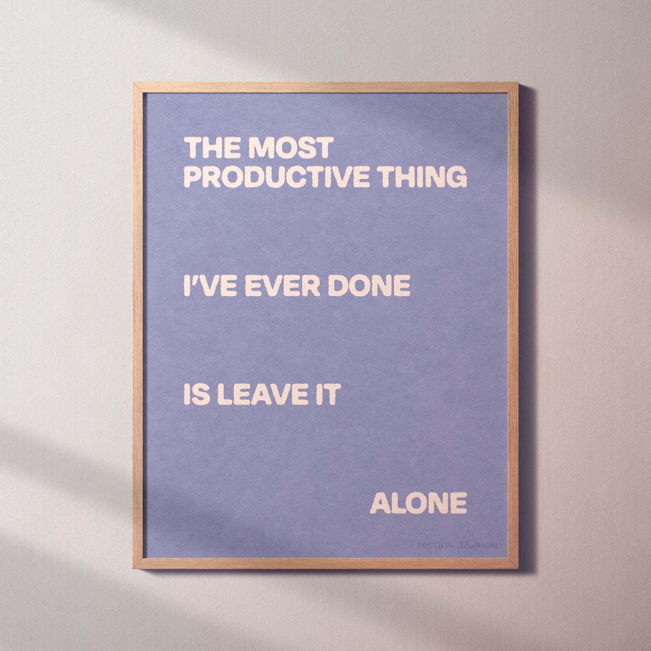ALONE PRINT