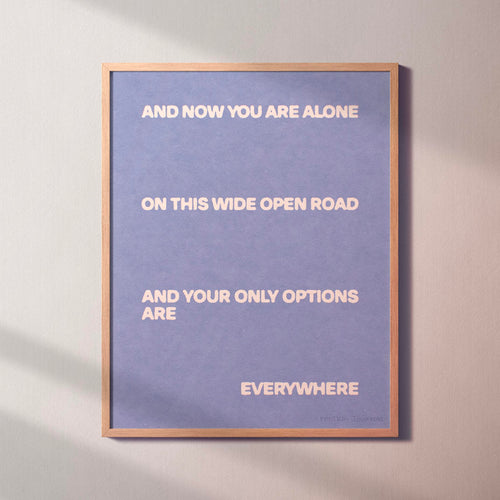 ALONE PRINT