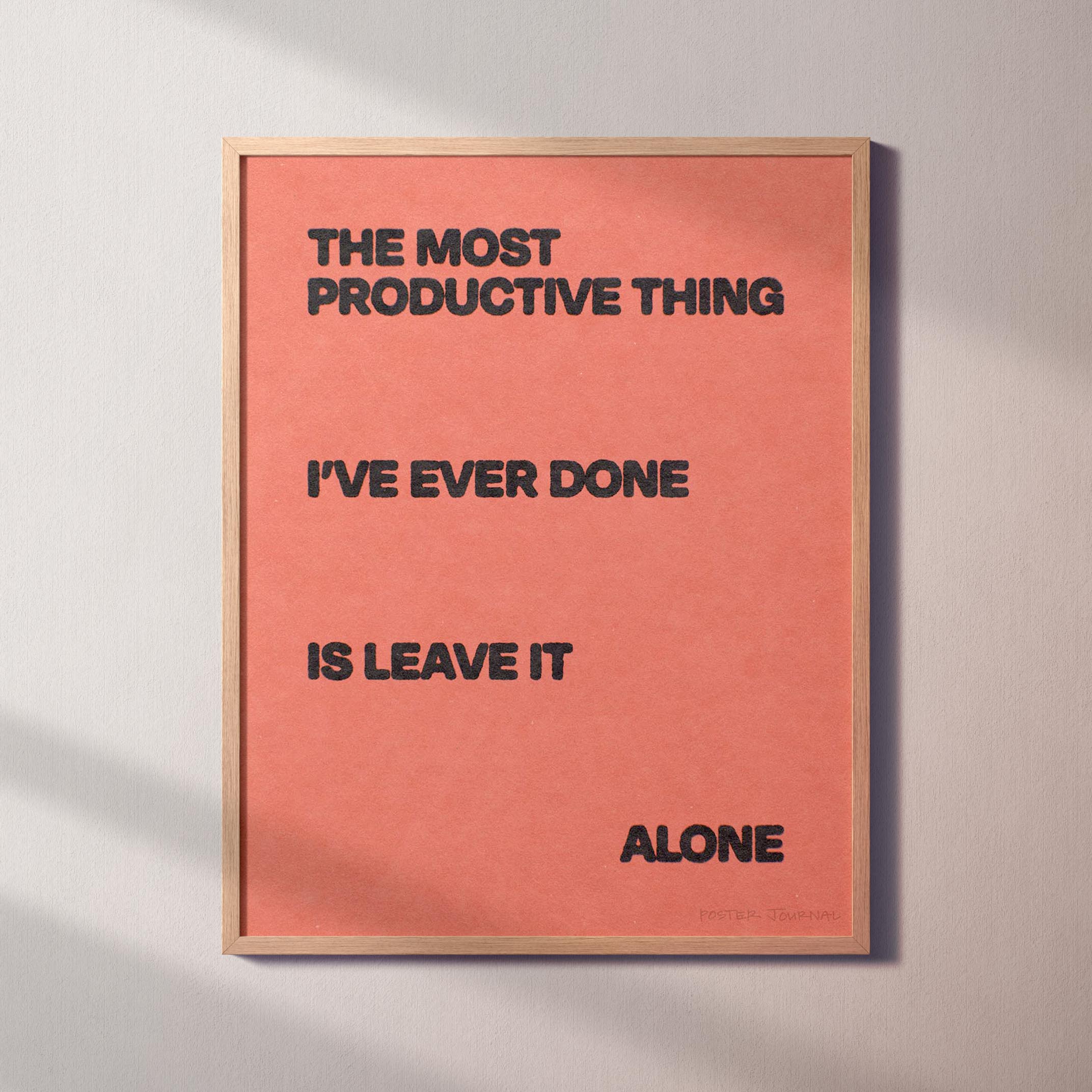 ALONE PRINT