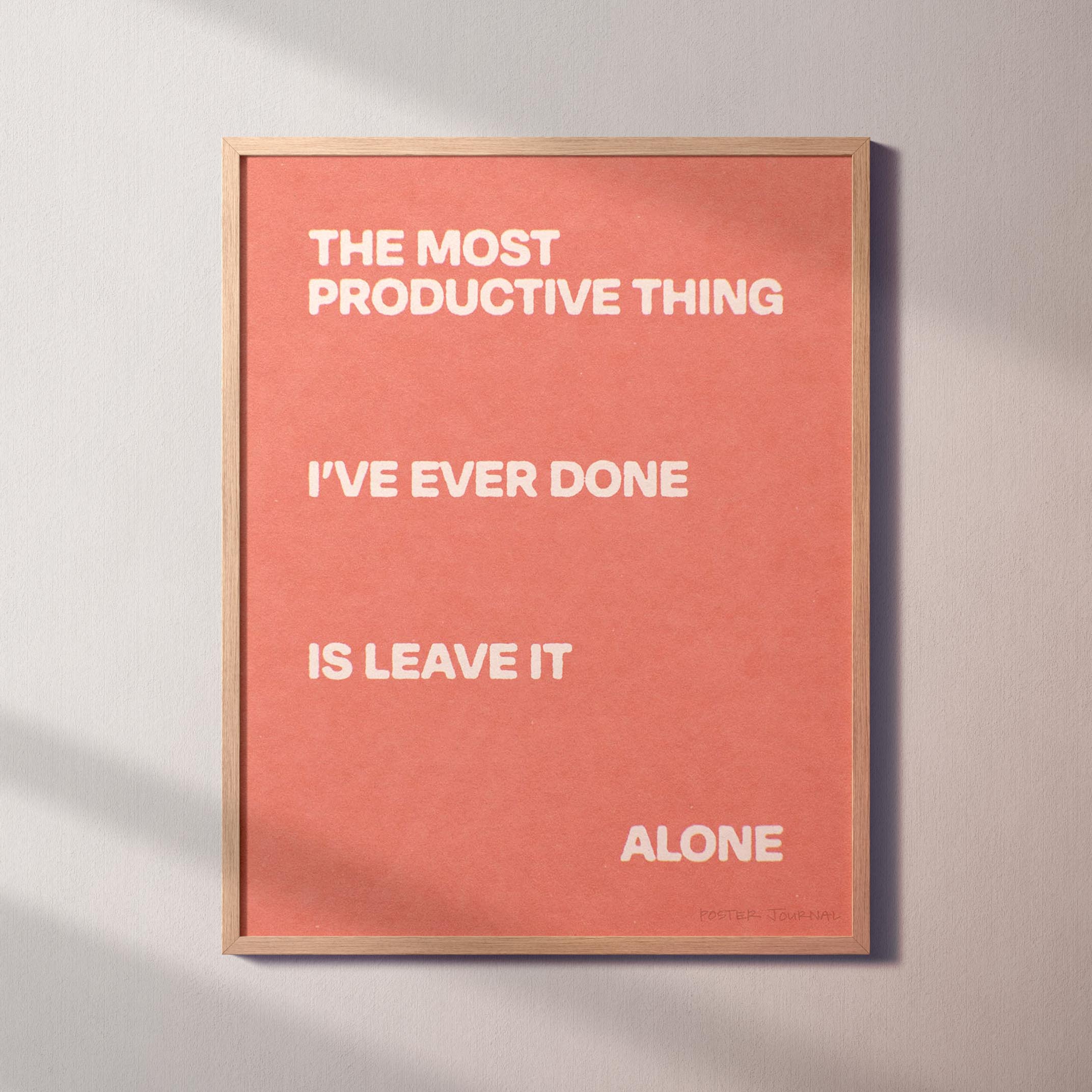 ALONE PRINT