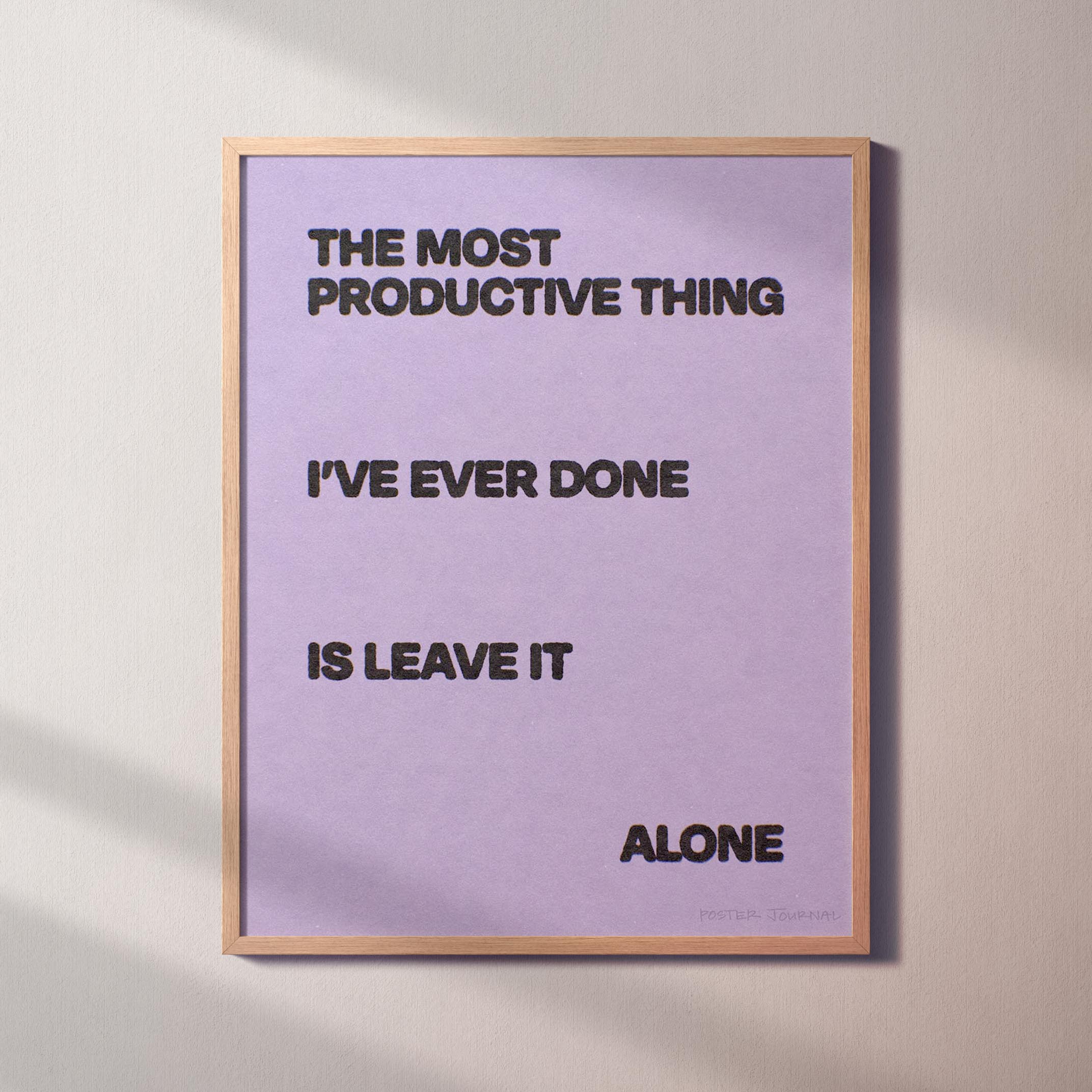 ALONE PRINT