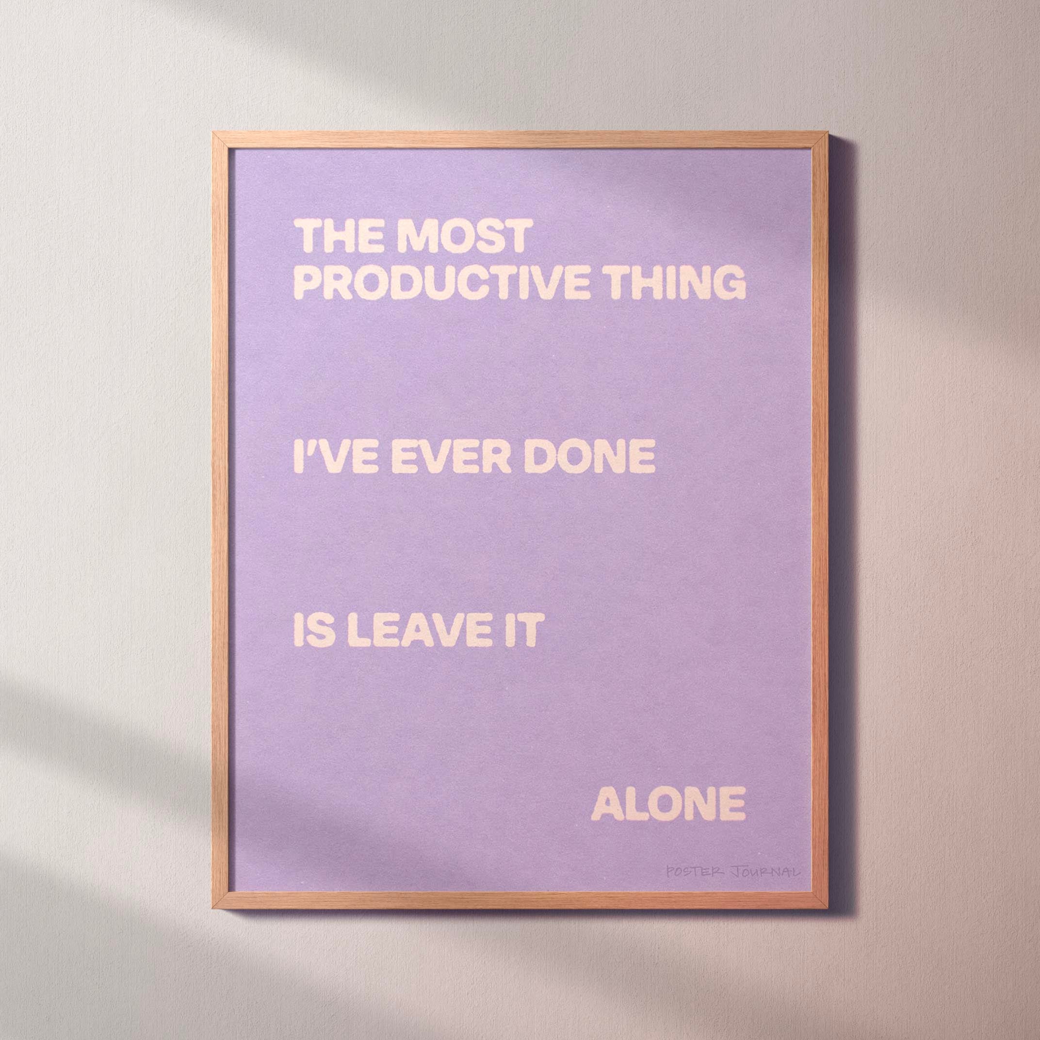 ALONE PRINT