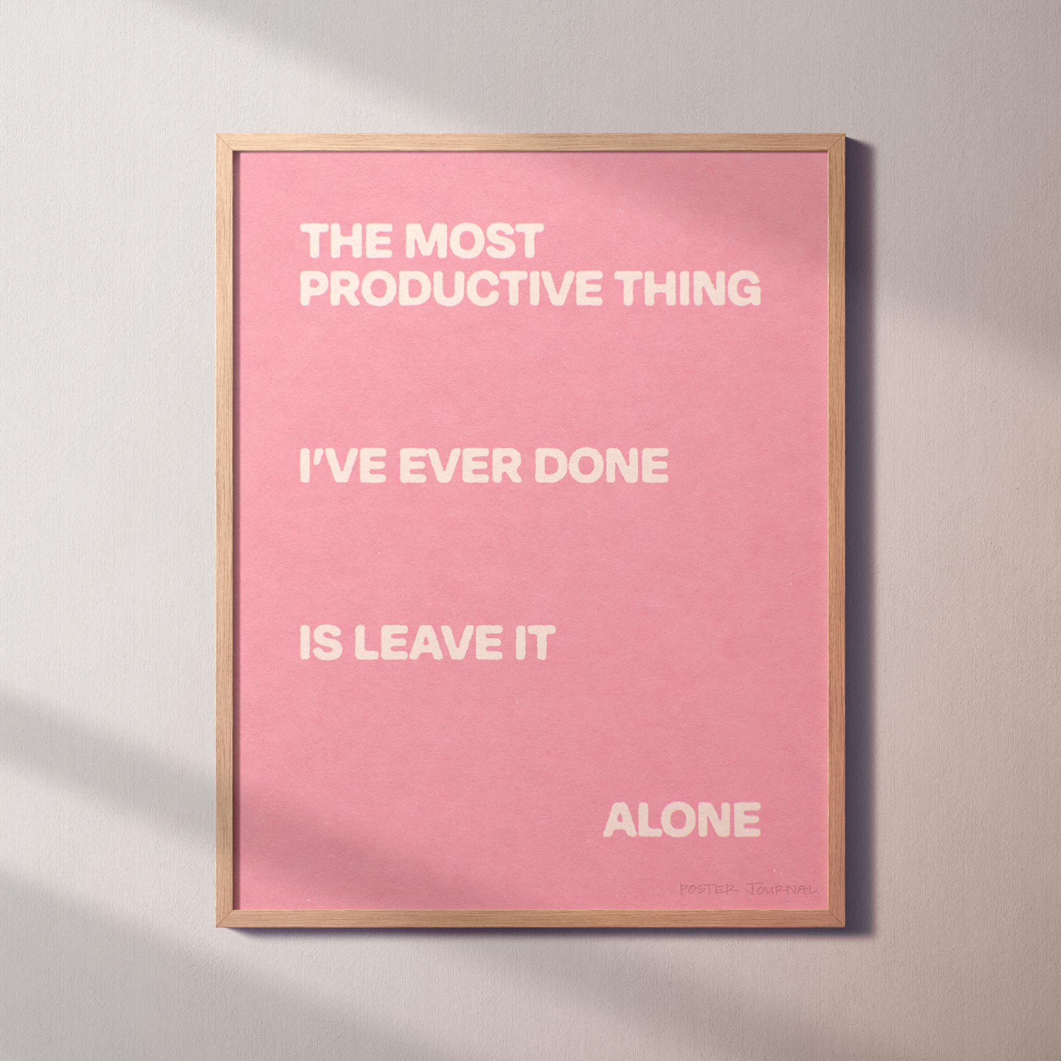 ALONE PRINT