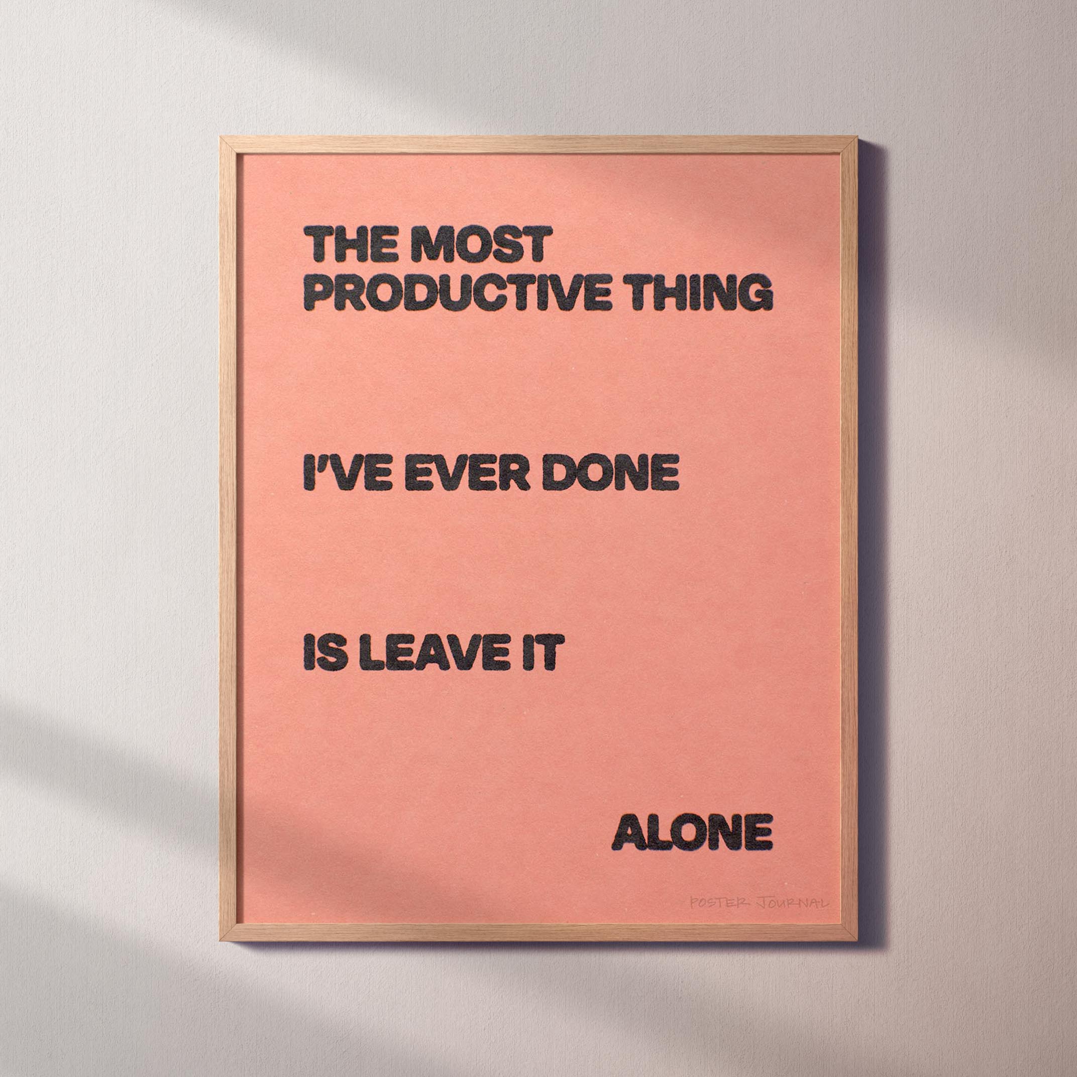 ALONE PRINT