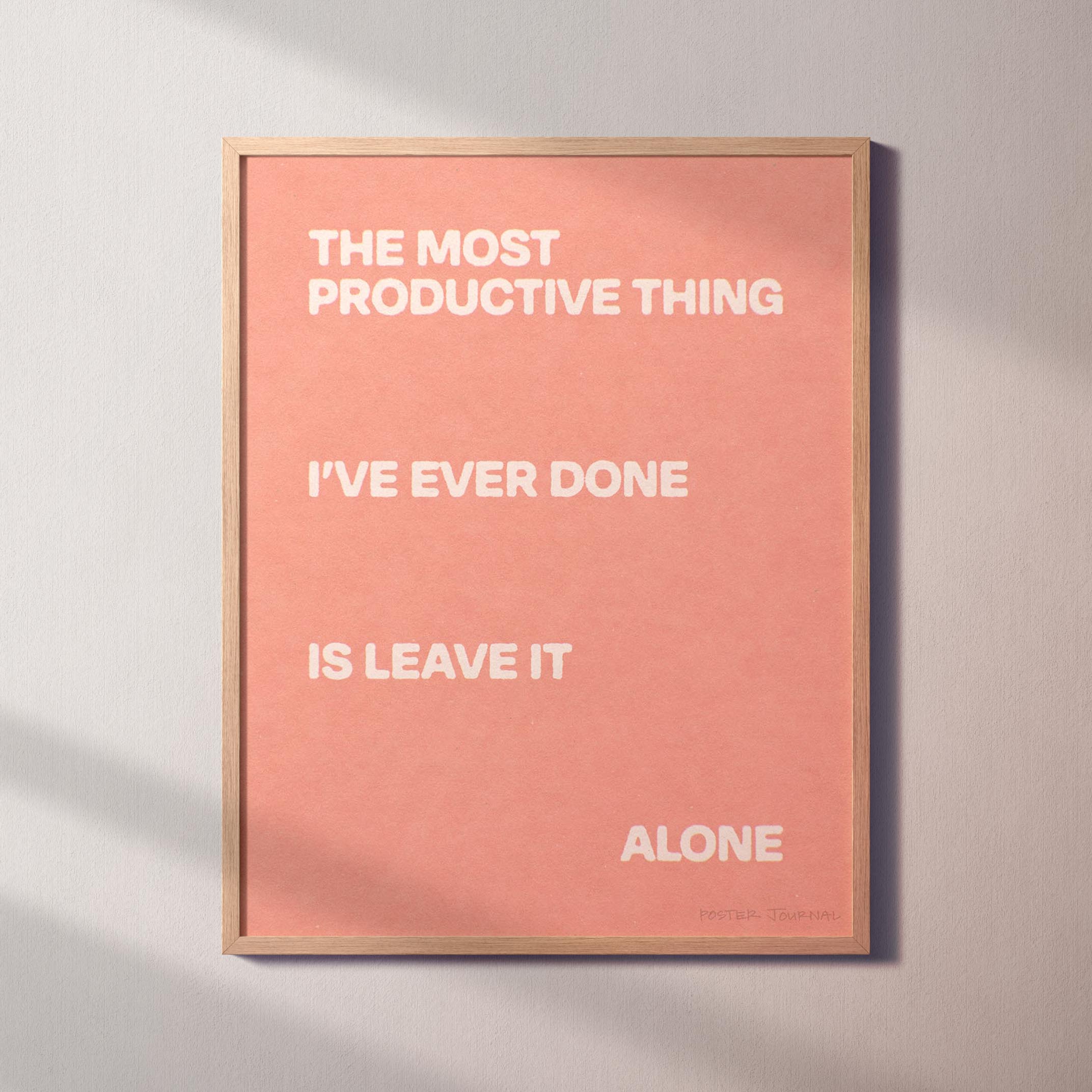 ALONE PRINT