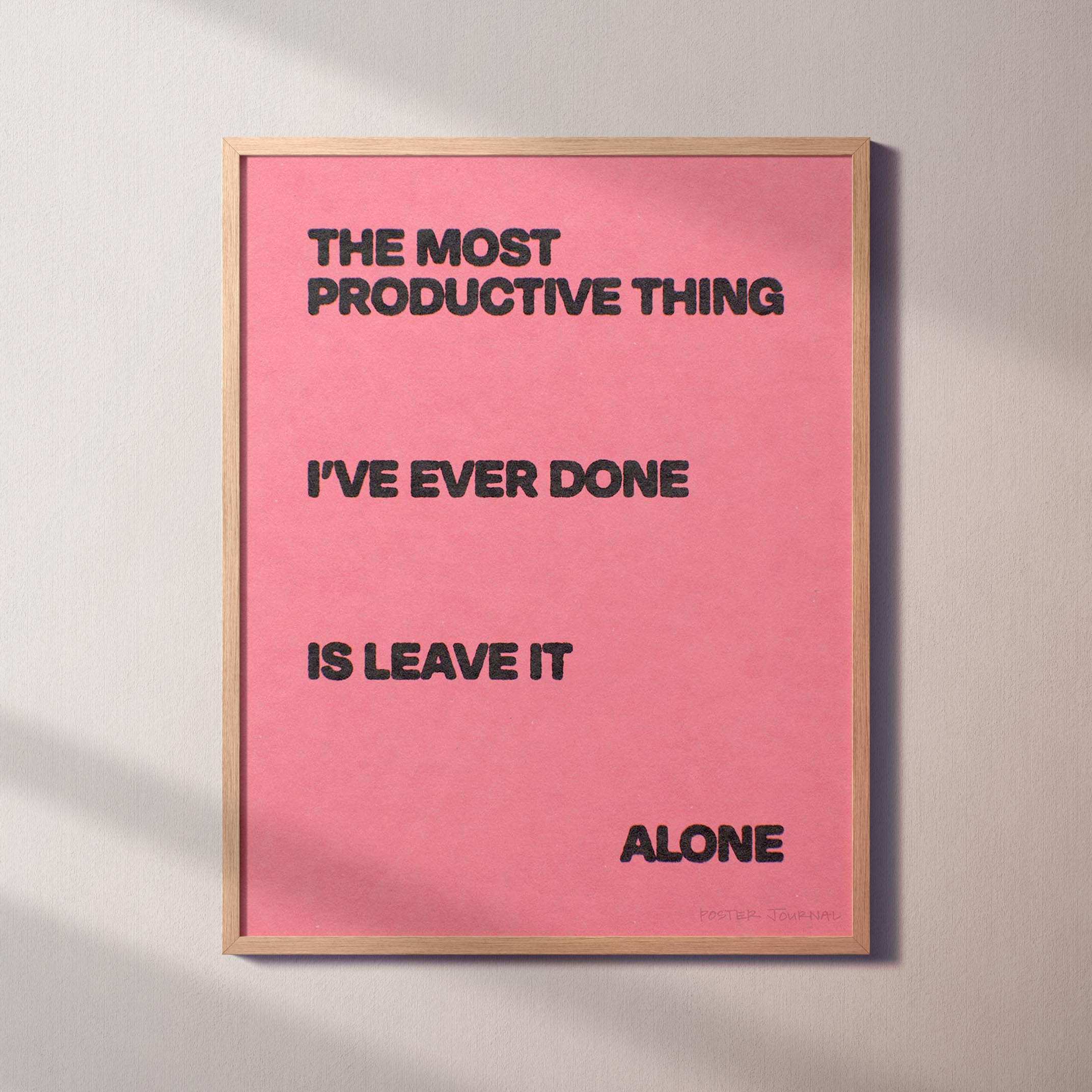 ALONE PRINT
