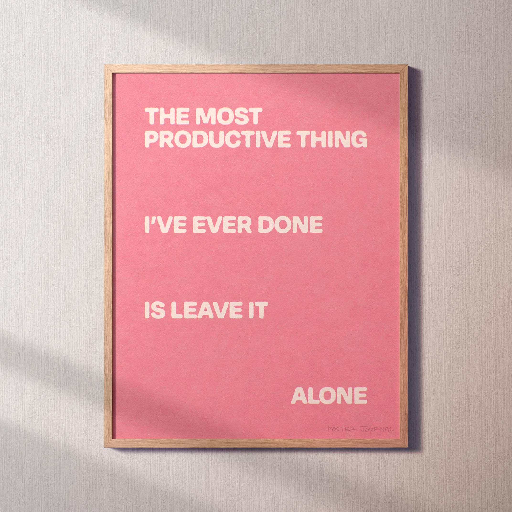 ALONE PRINT
