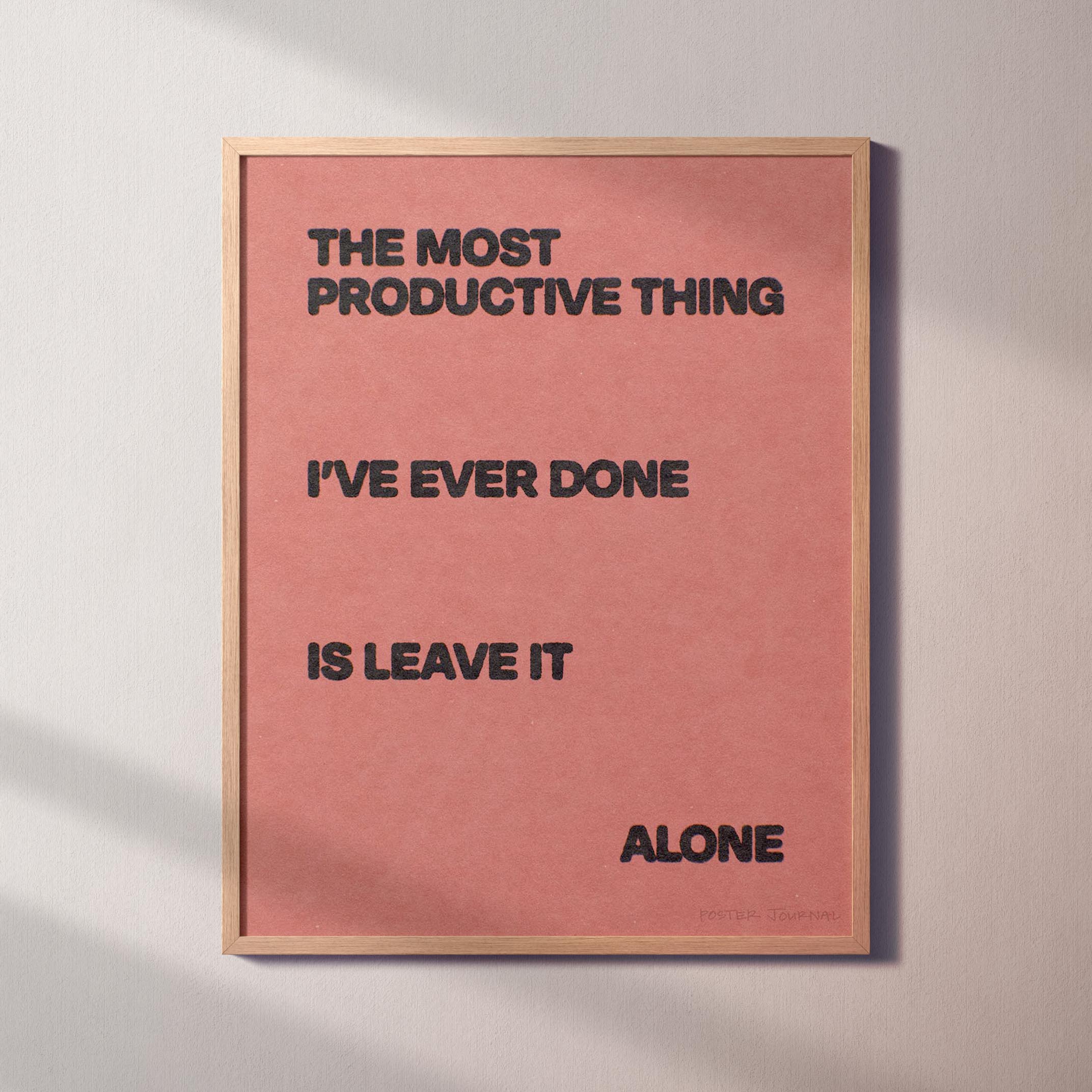 ALONE PRINT