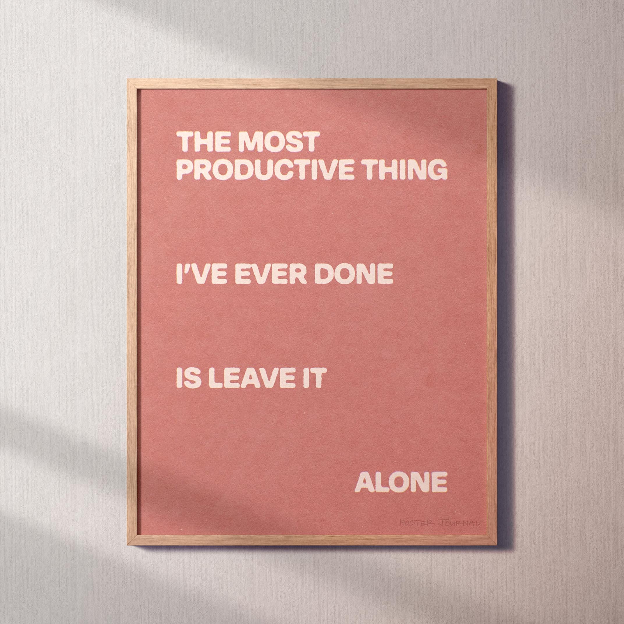 ALONE PRINT