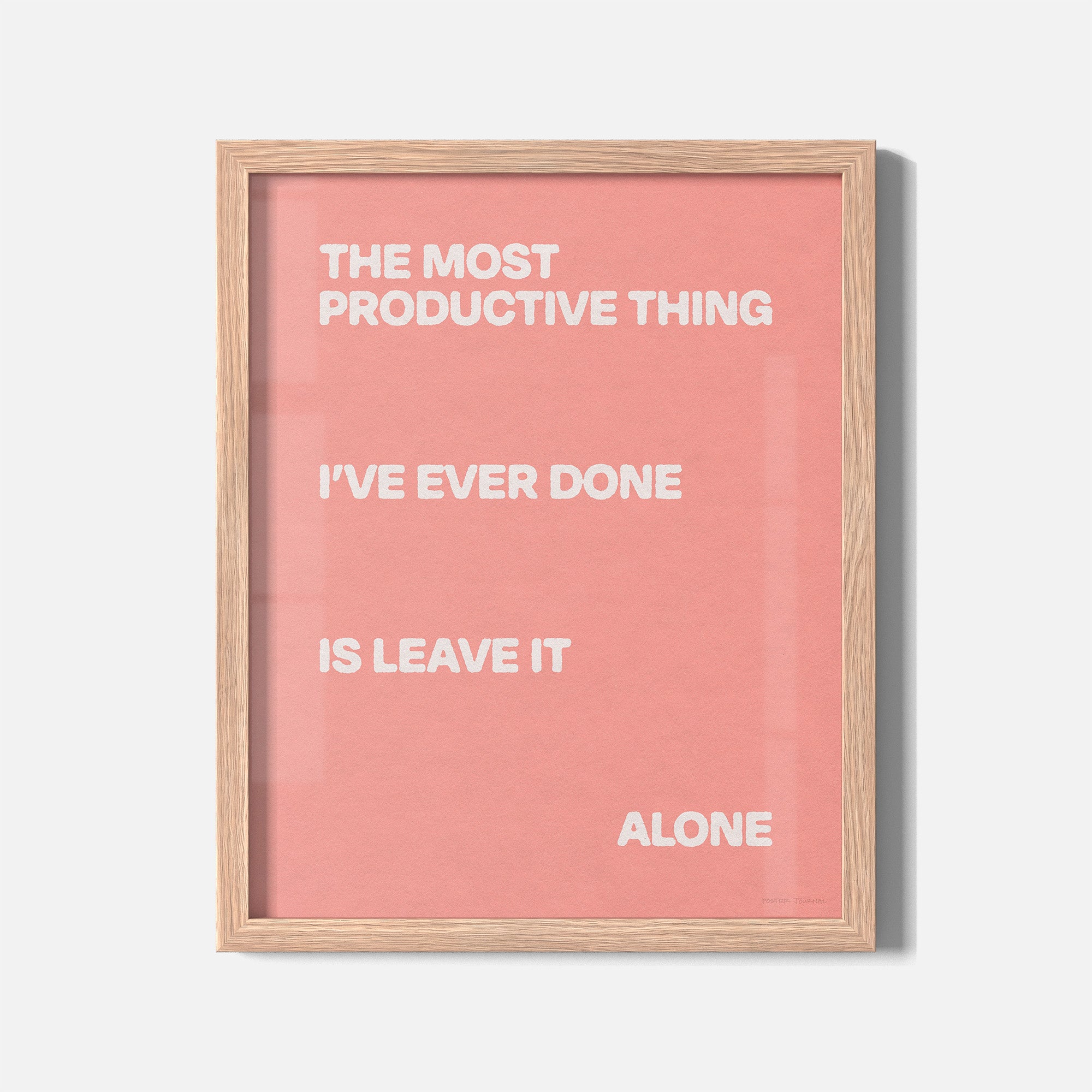 ALONE PRINT