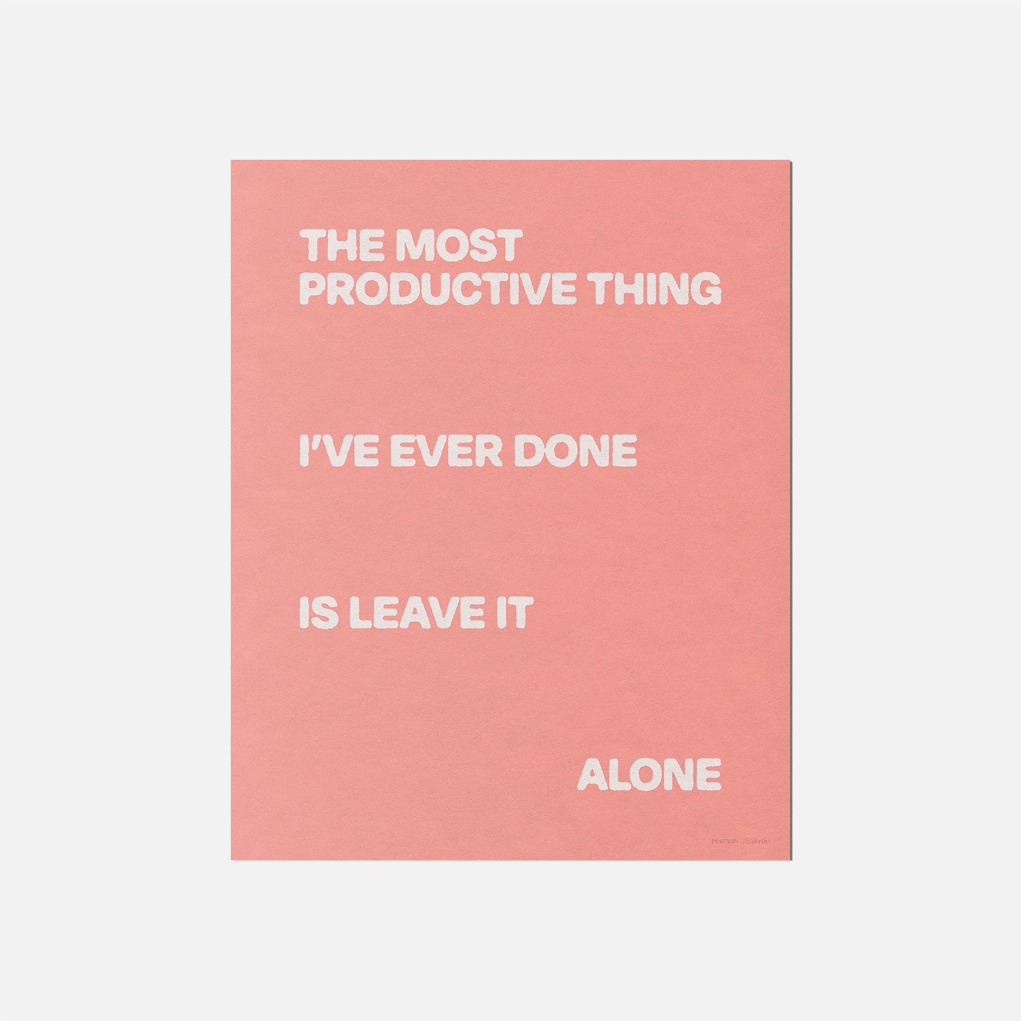 ALONE PRINT