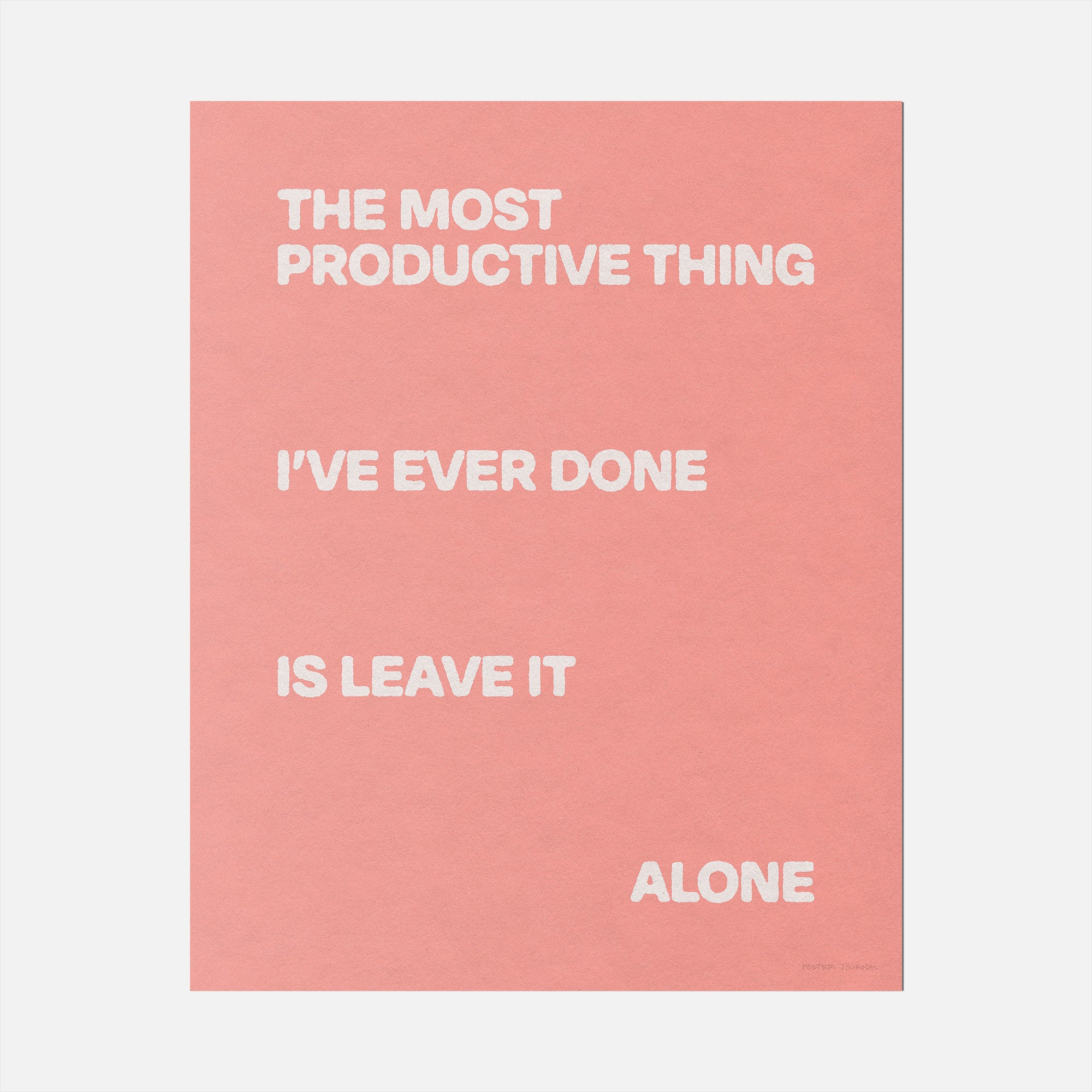 ALONE PRINT