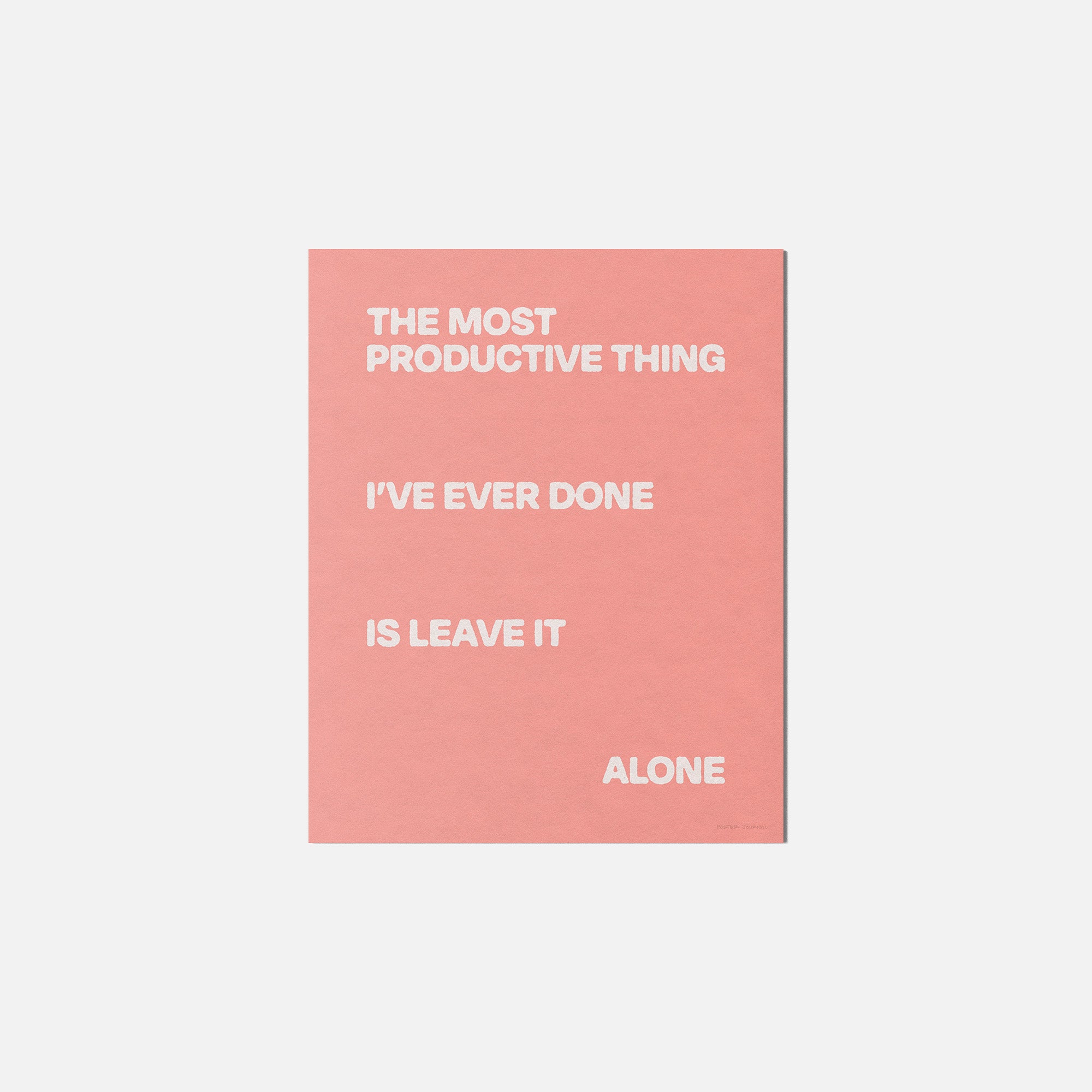 ALONE PRINT