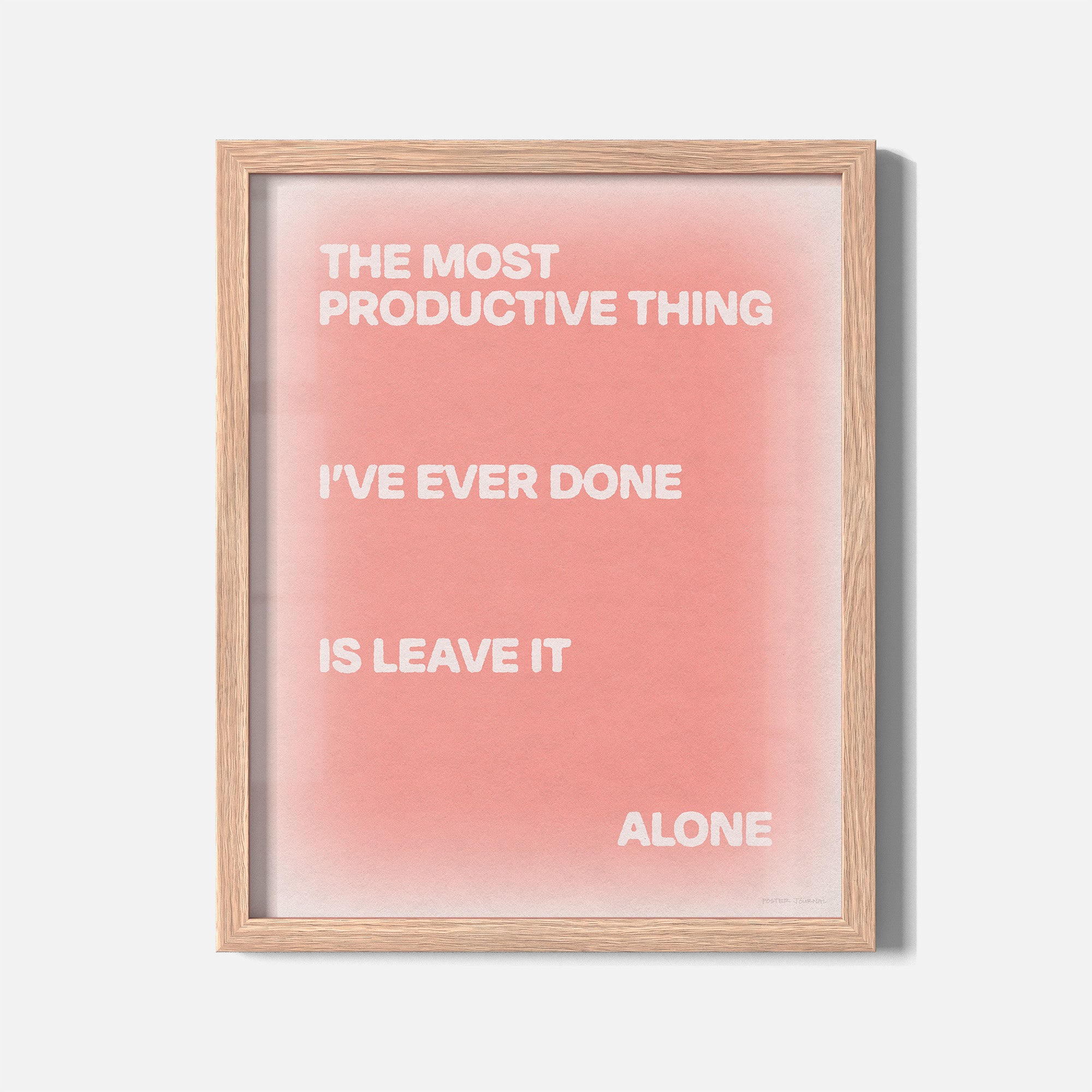 ALONE PRINT