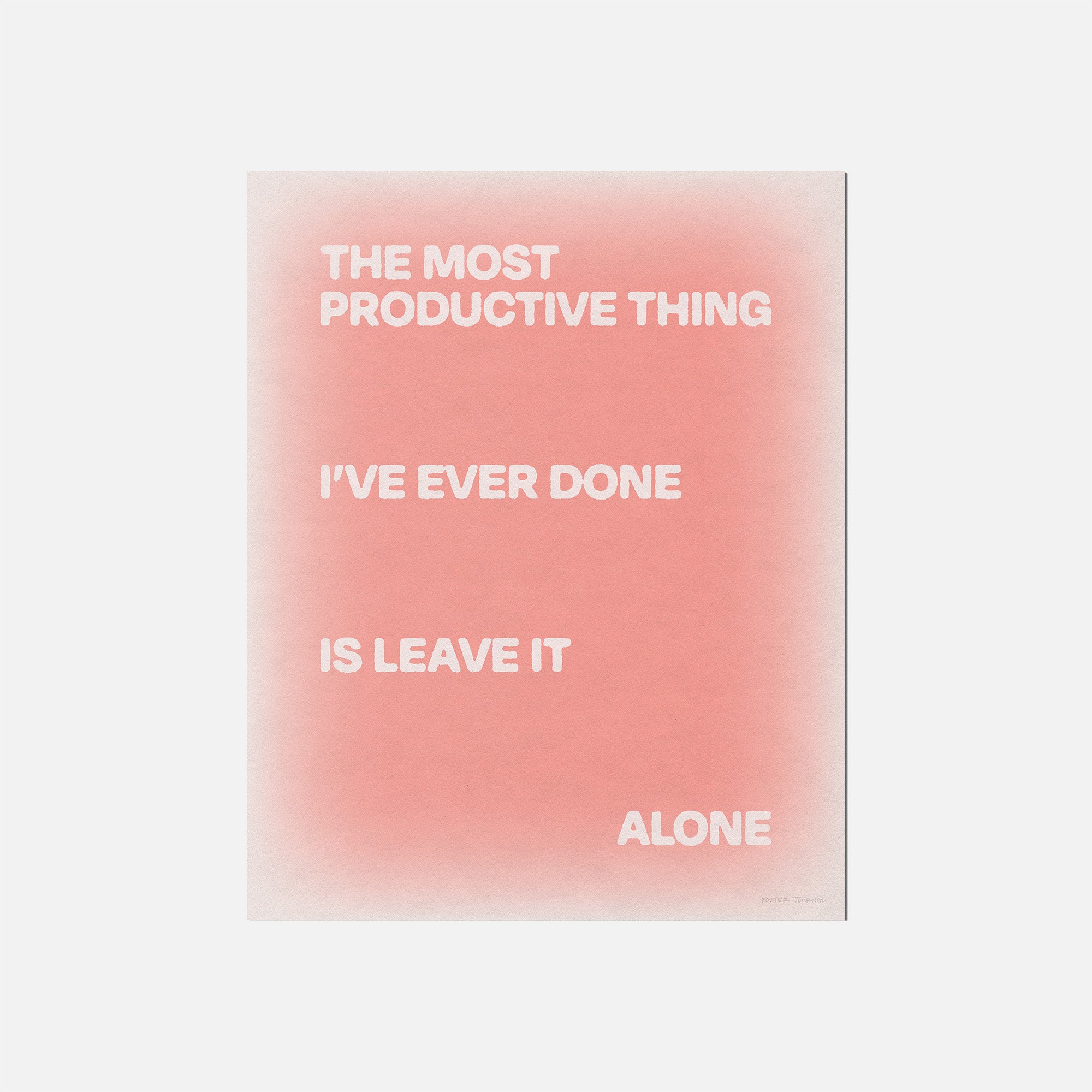 ALONE PRINT