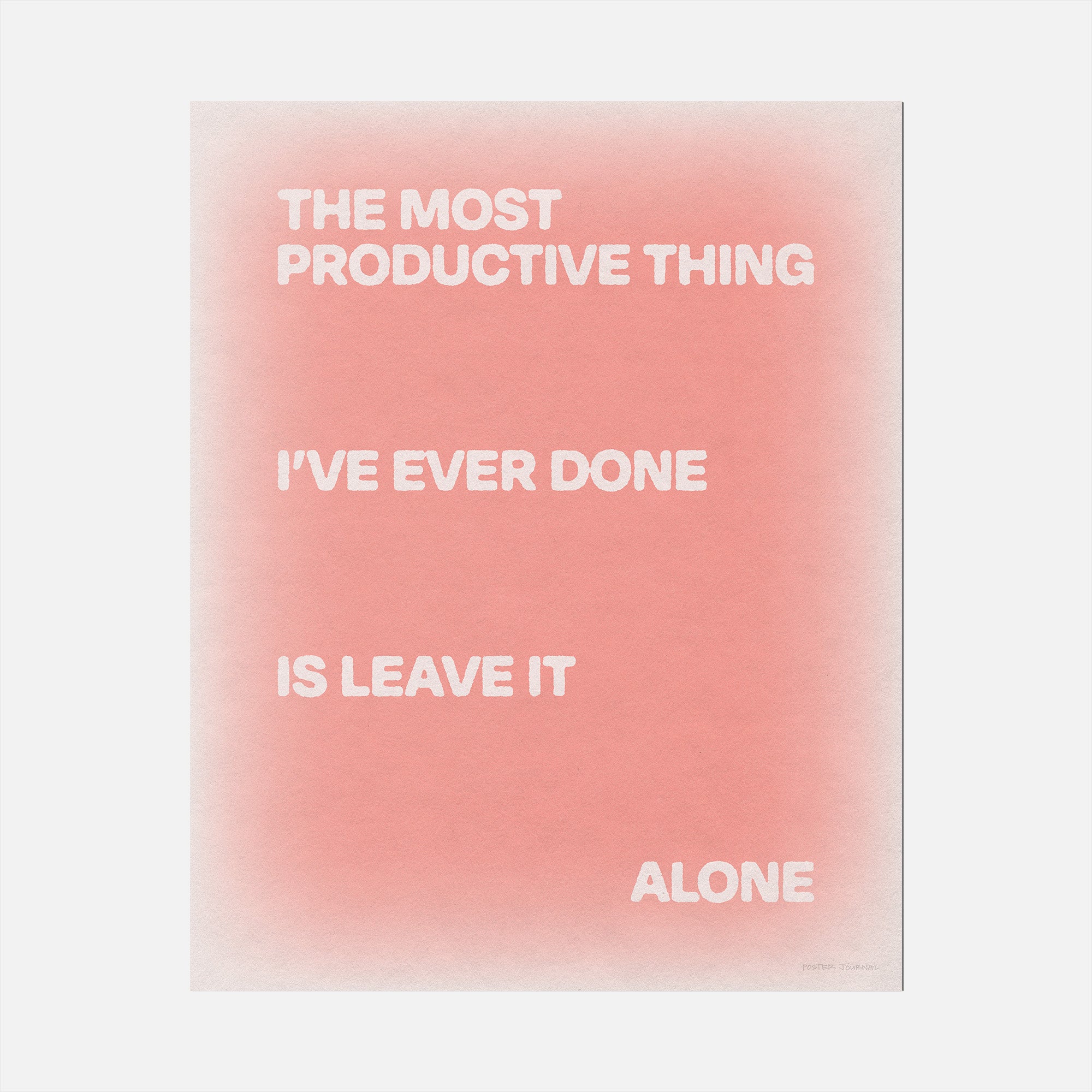 ALONE PRINT
