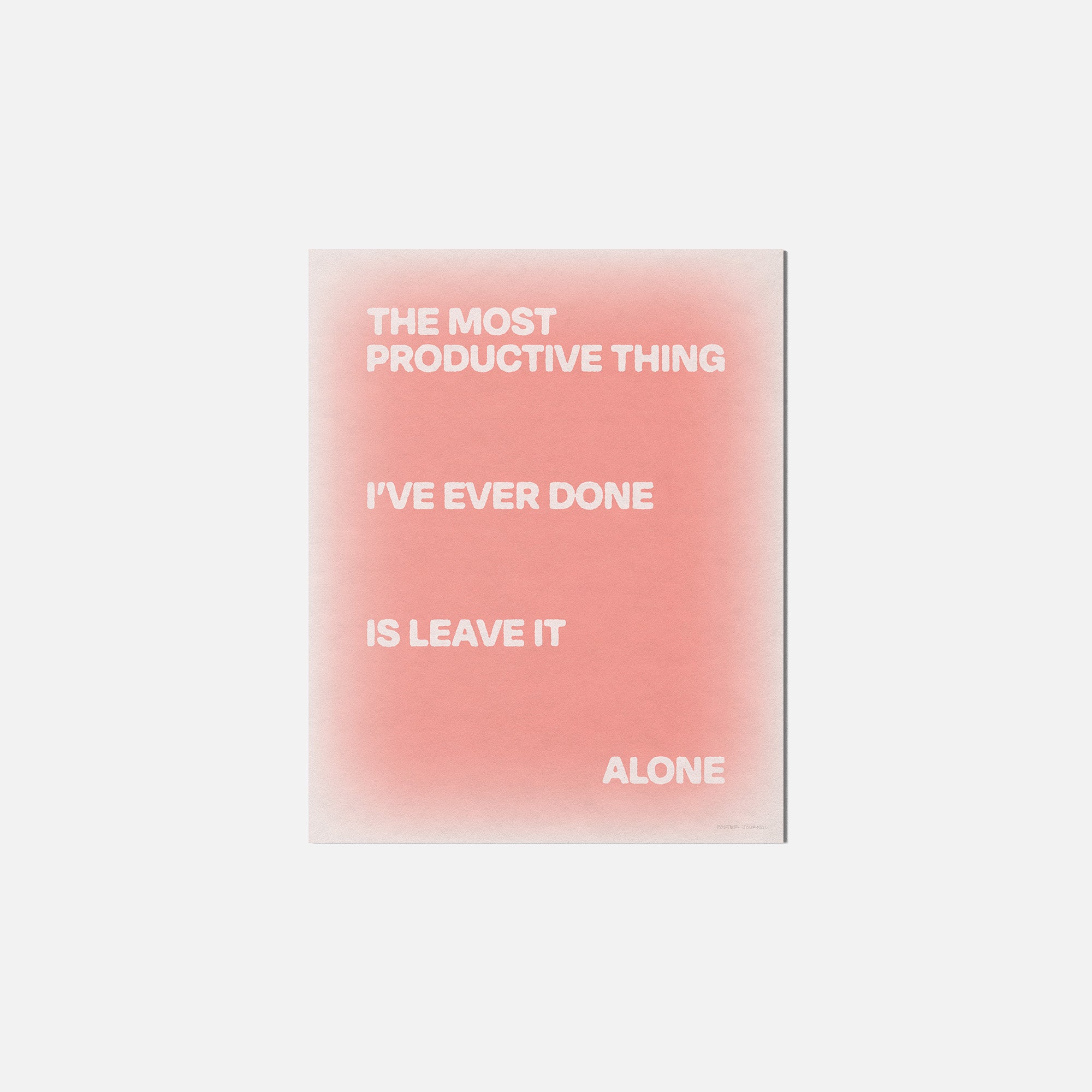 ALONE PRINT